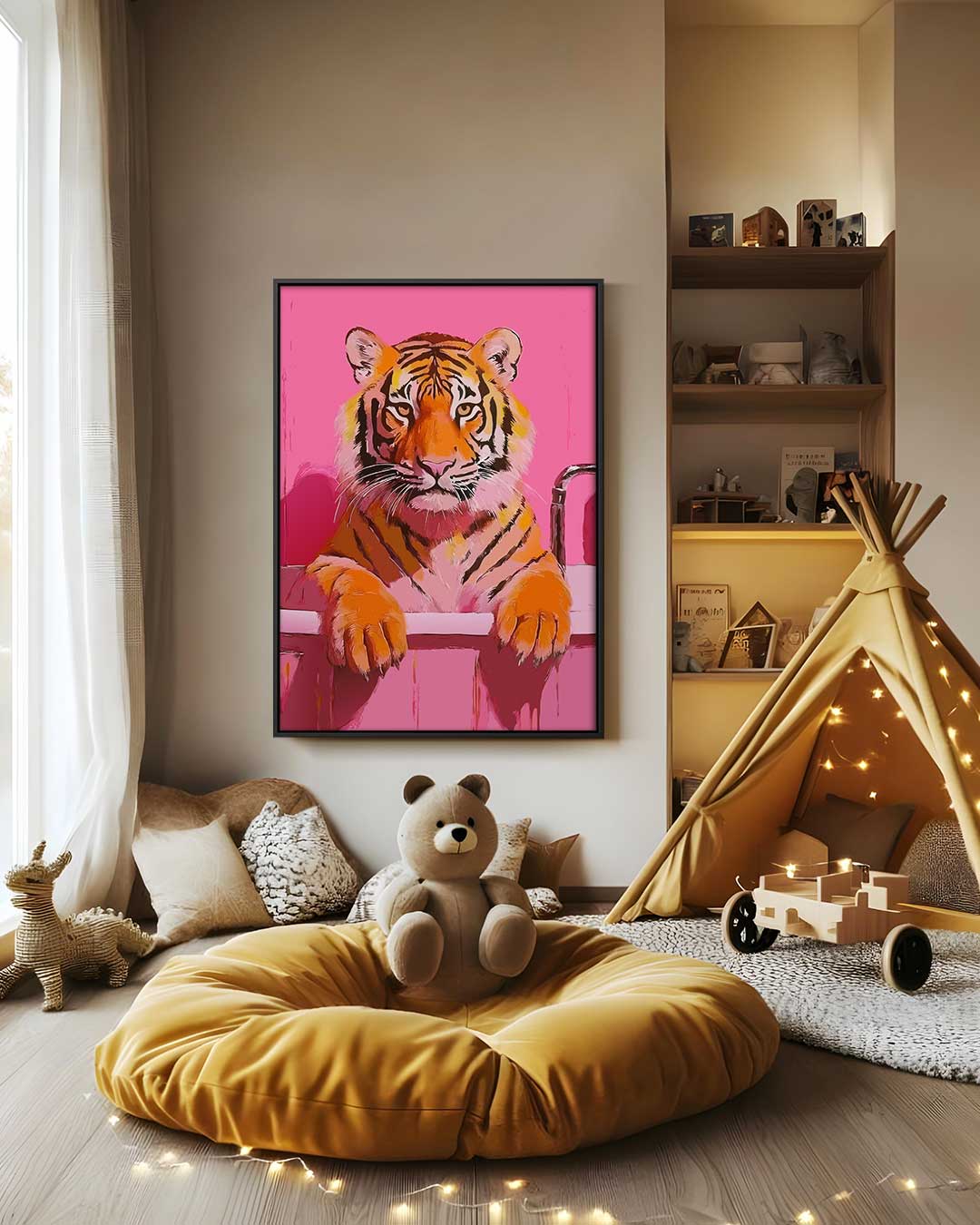 Opera d'arte Tigre nel Bagno
