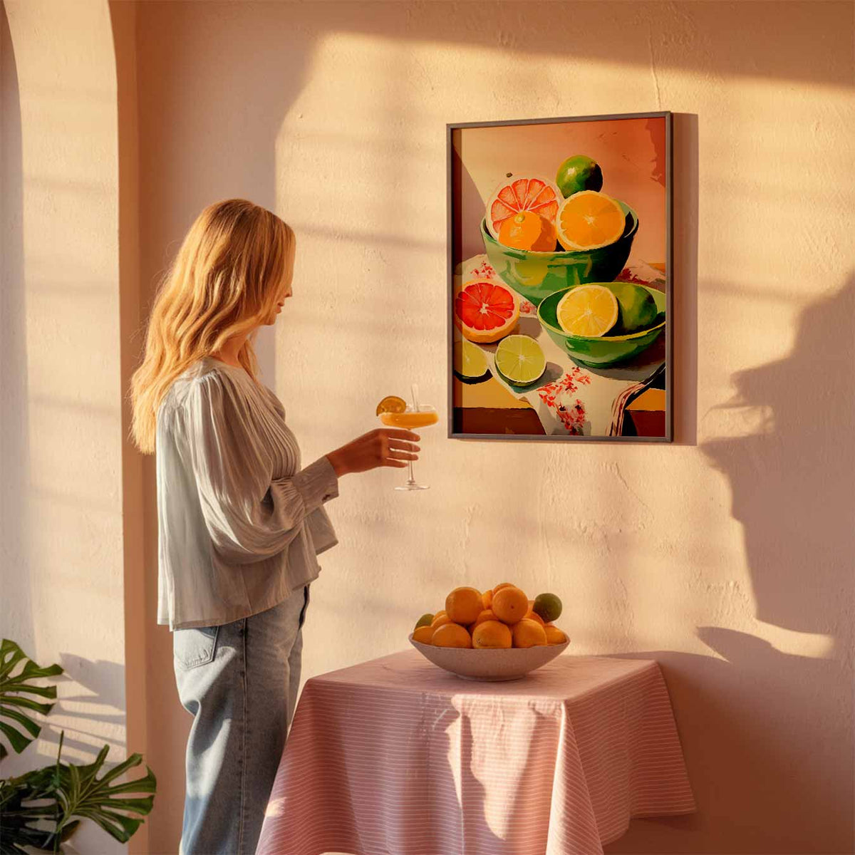 Kleurrijke Vruchtenpracht – keuken poster als sfeervolle staande wanddecoratie