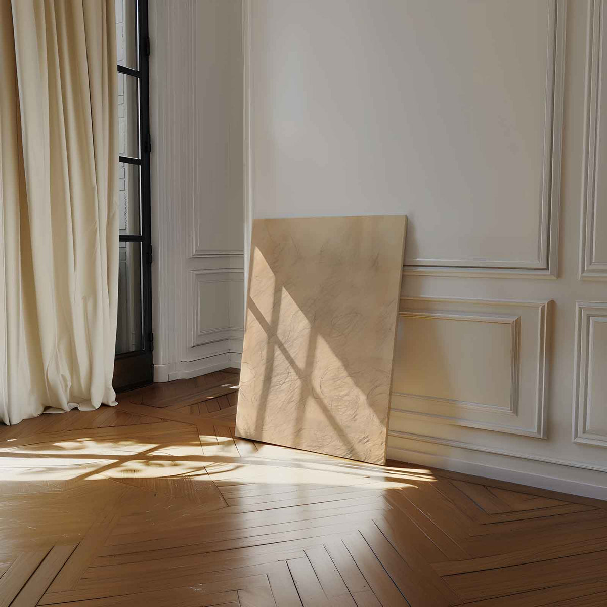 Vervlochten Lijnen Chaos – canvas wanddecoratie in portret formaat
