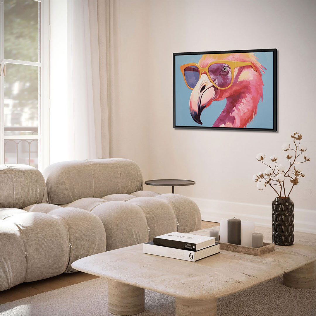 Vrolijke vogelportret – alternatieve weergave van het kunstwerk