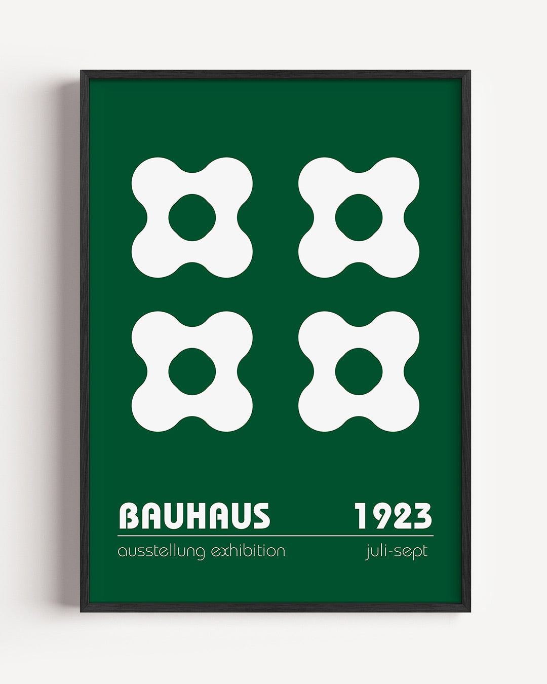 Vormen en vlakken – staande Bauhaus poster als wanddecoratie