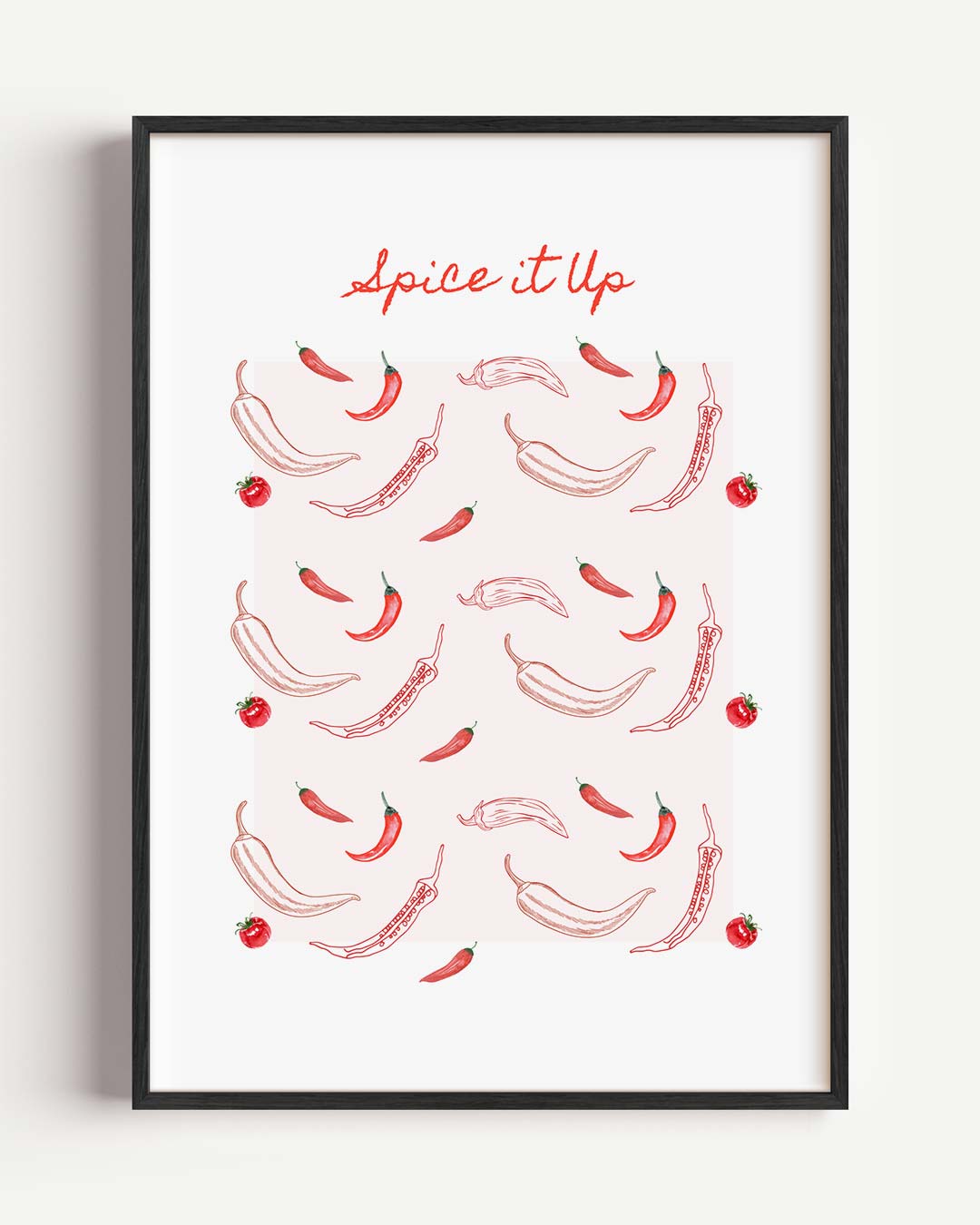Spice It Up Keukenposter – keuken portret poster als wanddecoratie