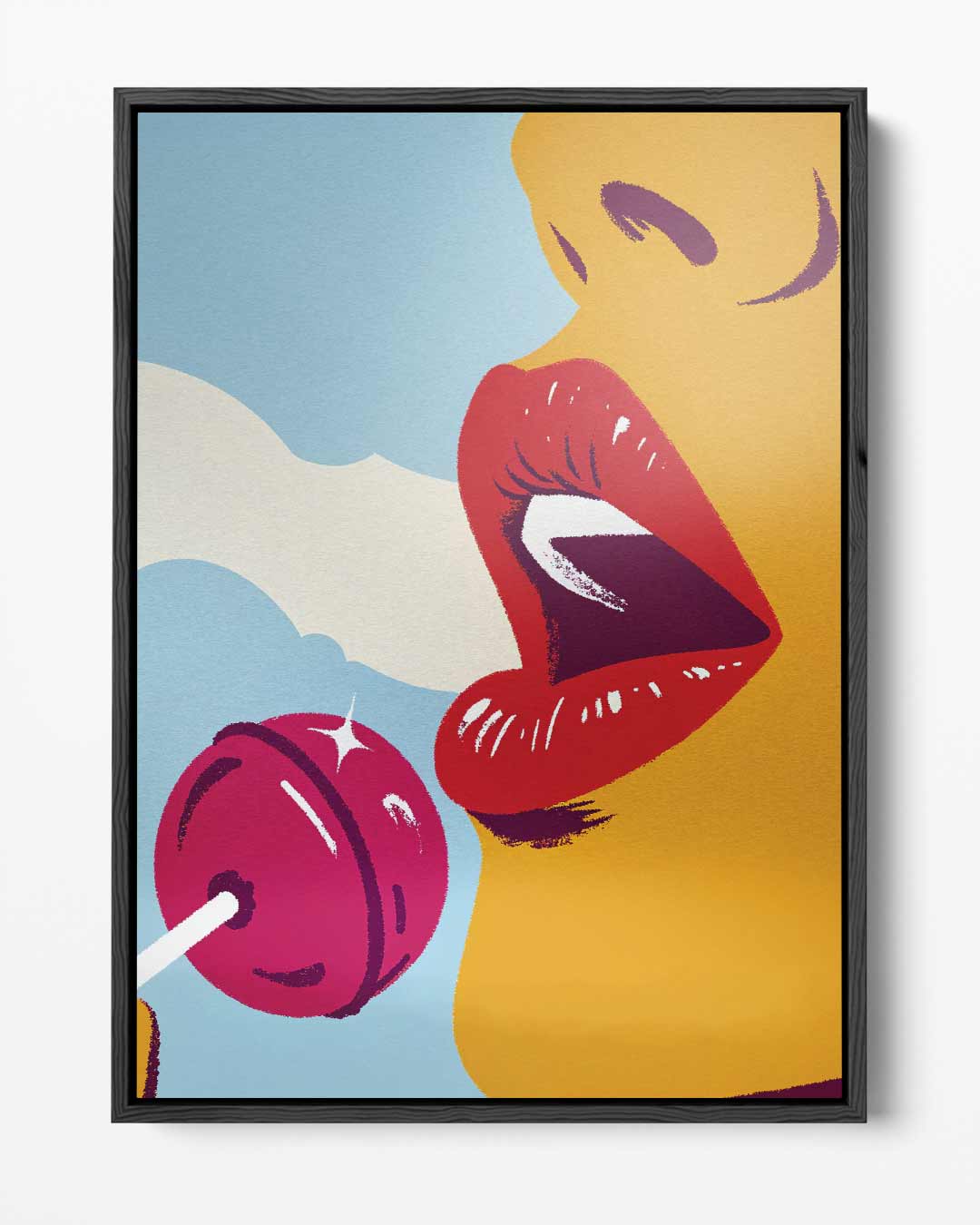 Verleiding in Popart – portret kunstwerk als wanddecoratie