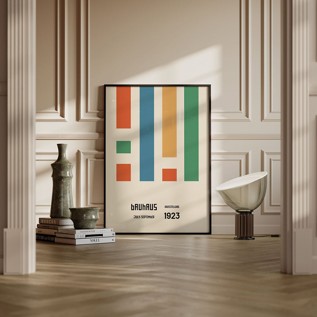 Vorm en kleur – moderne Bauhaus wandkunst als poster