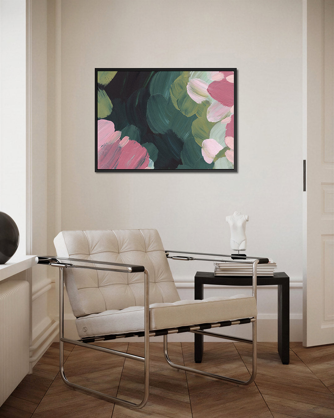 Kleurrijke penseelstreken – kunstwerk op canvas, dibond of plexiglas