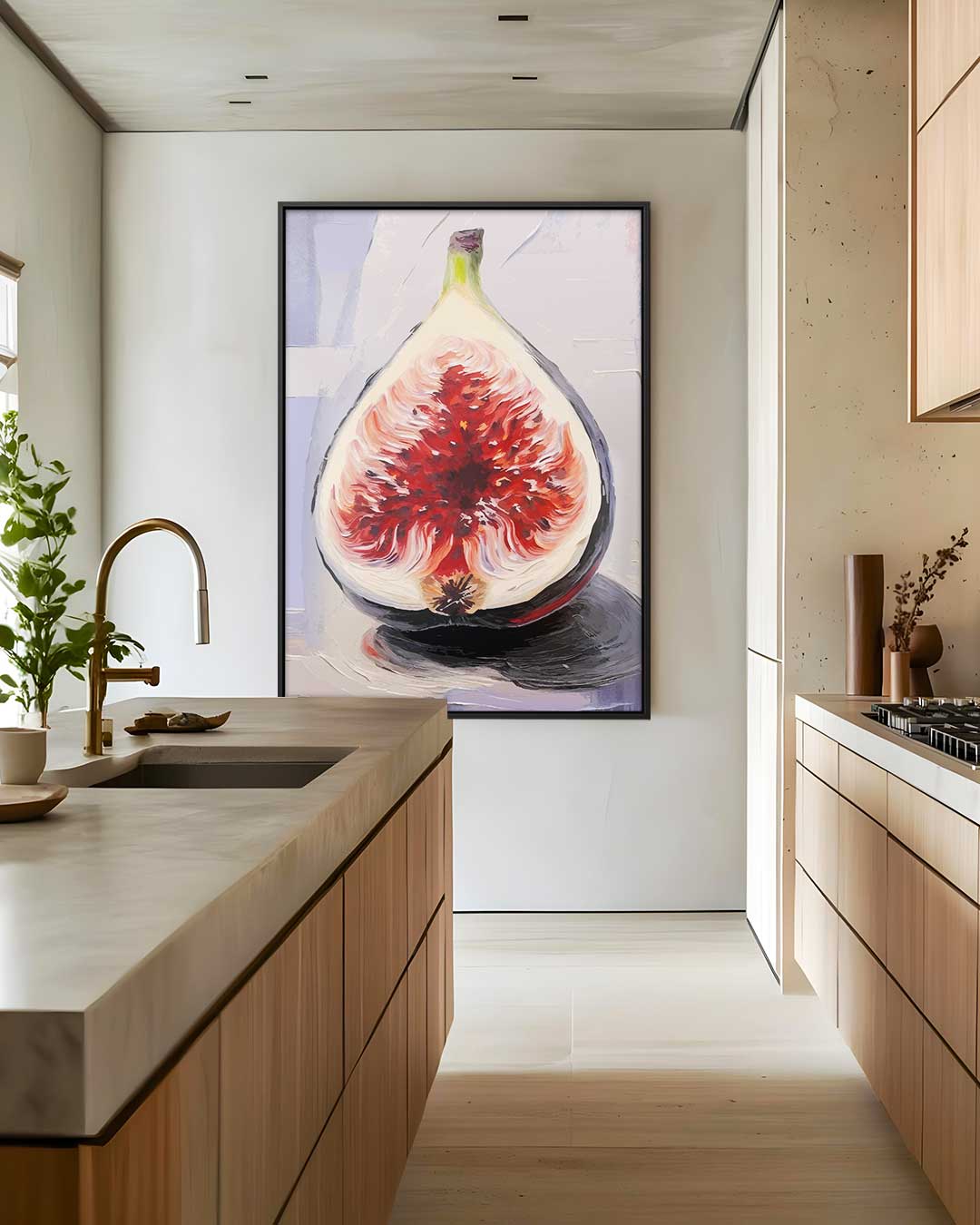 Vijg close-up – staand kunstwerk voor modern interieur