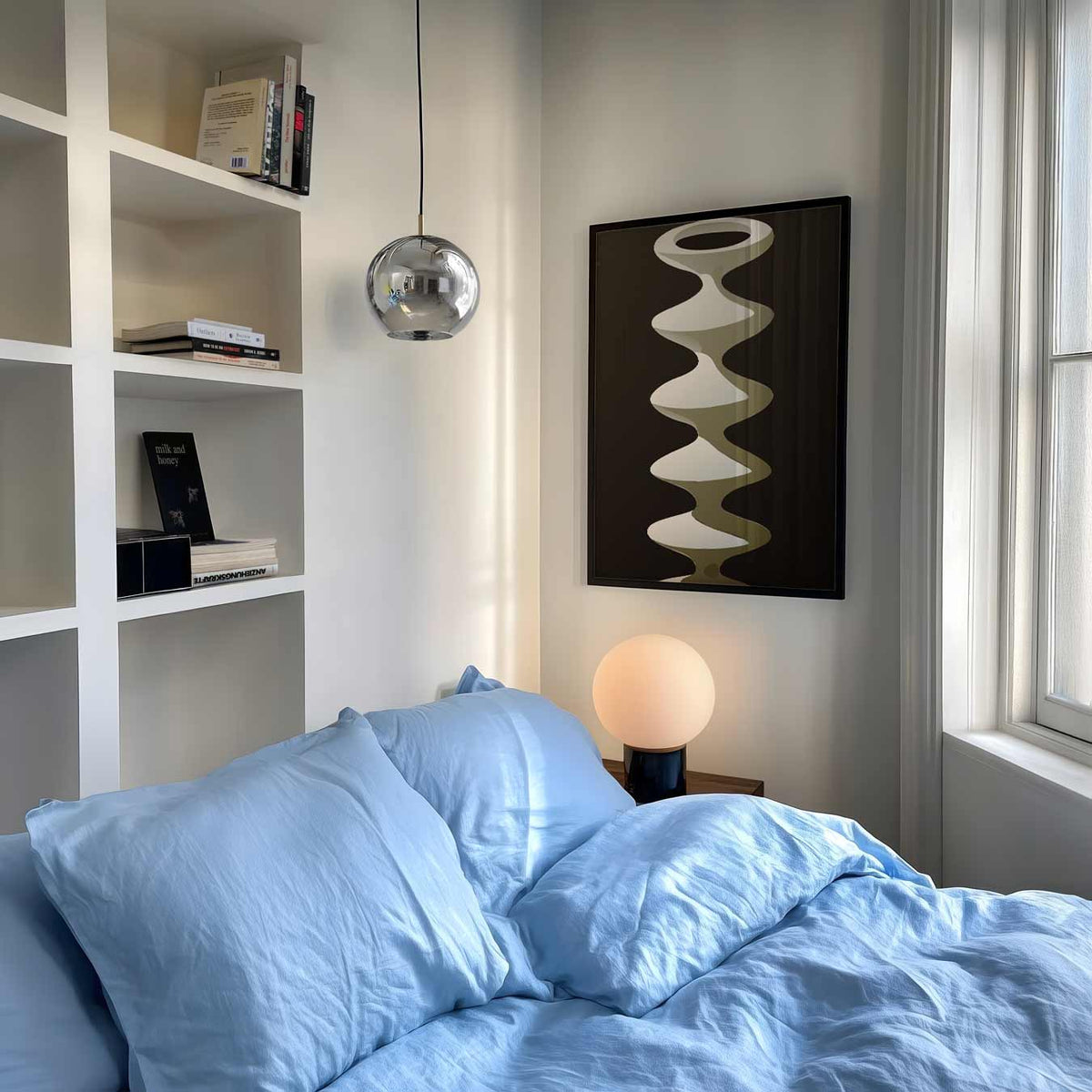 Moderne Abstracte Vaas – abstracte poster als moderne staande wanddecoratie