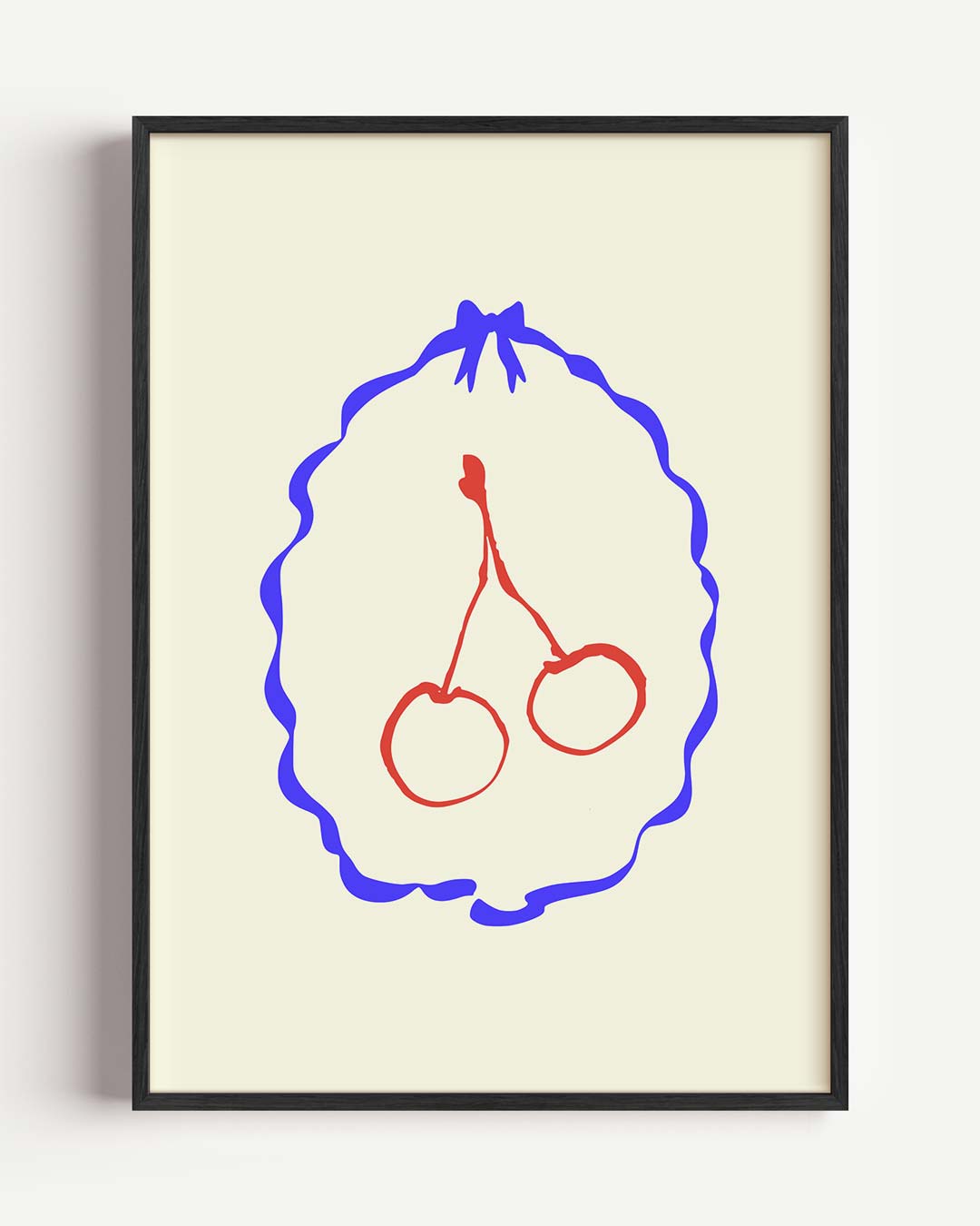 Kersen in Kunst – keuken portret poster als wanddecoratie