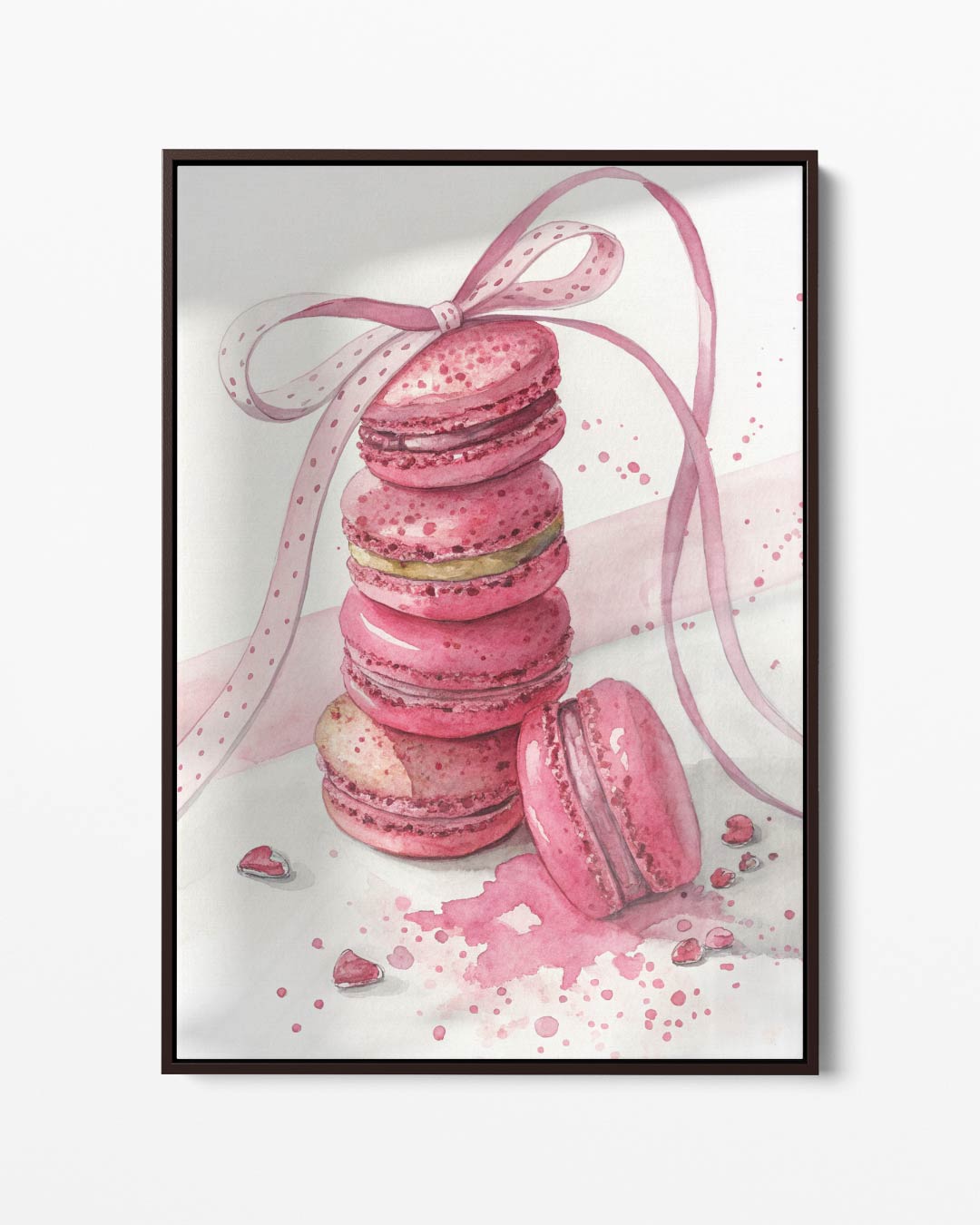 Zoete Macaron Fantasie – portret kunstwerk als wanddecoratie