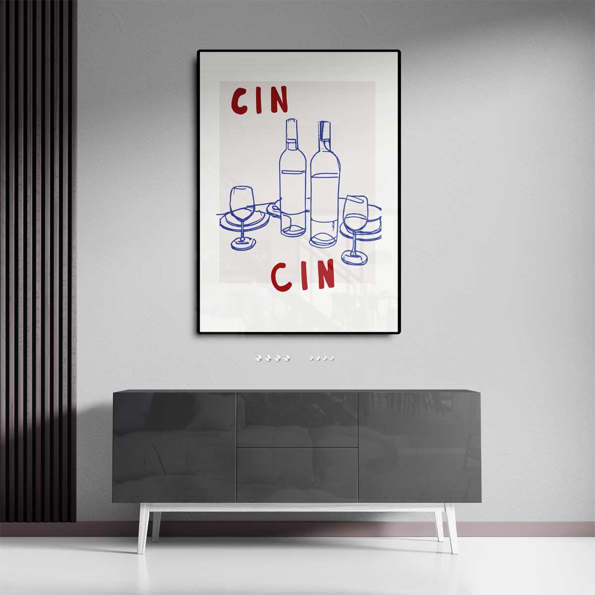 Een Lichter Moment in Lijntjes – canvas kunstwerk als wanddecoratie