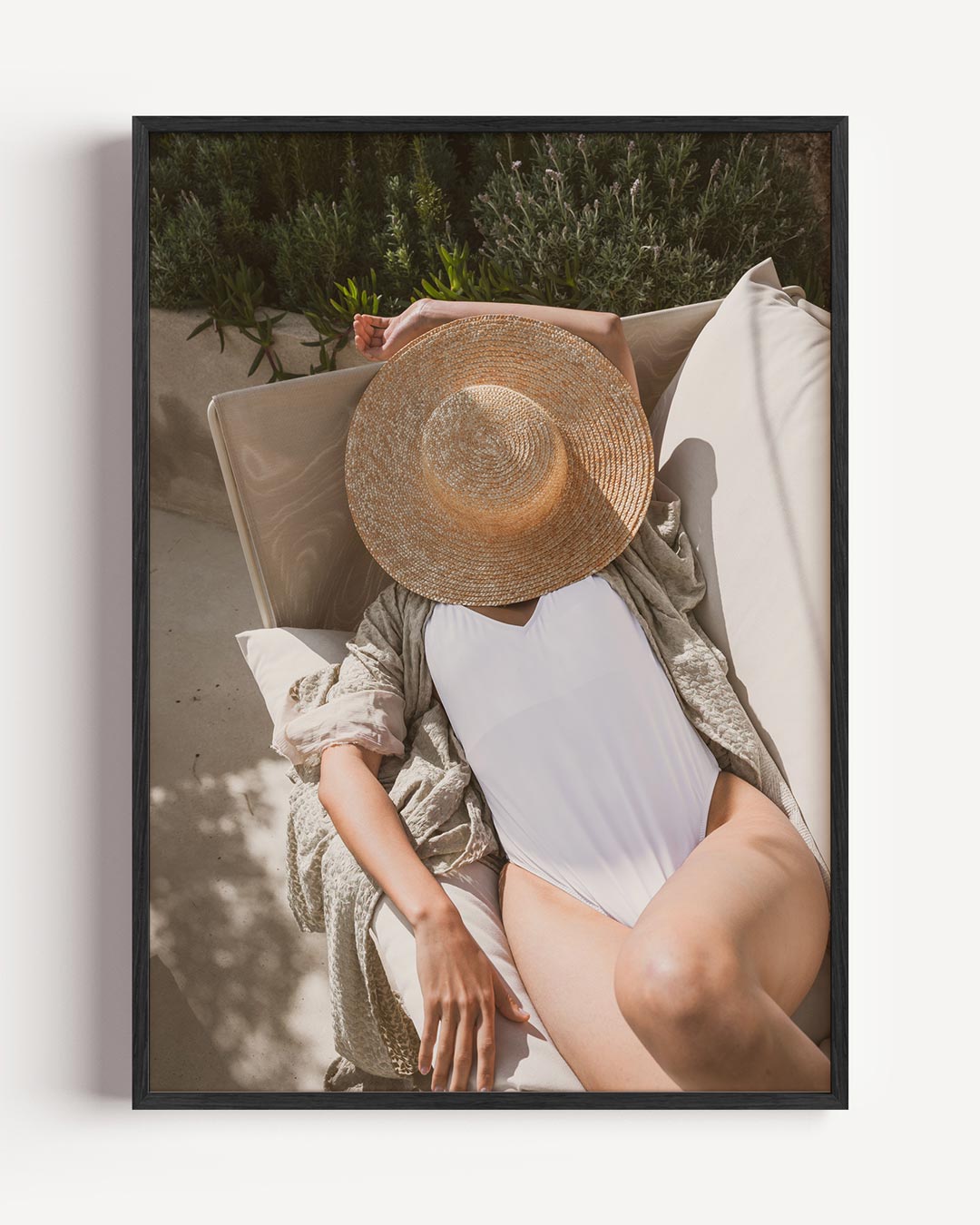 Zomerse Chique Siësta – zomer portret poster als wanddecoratie