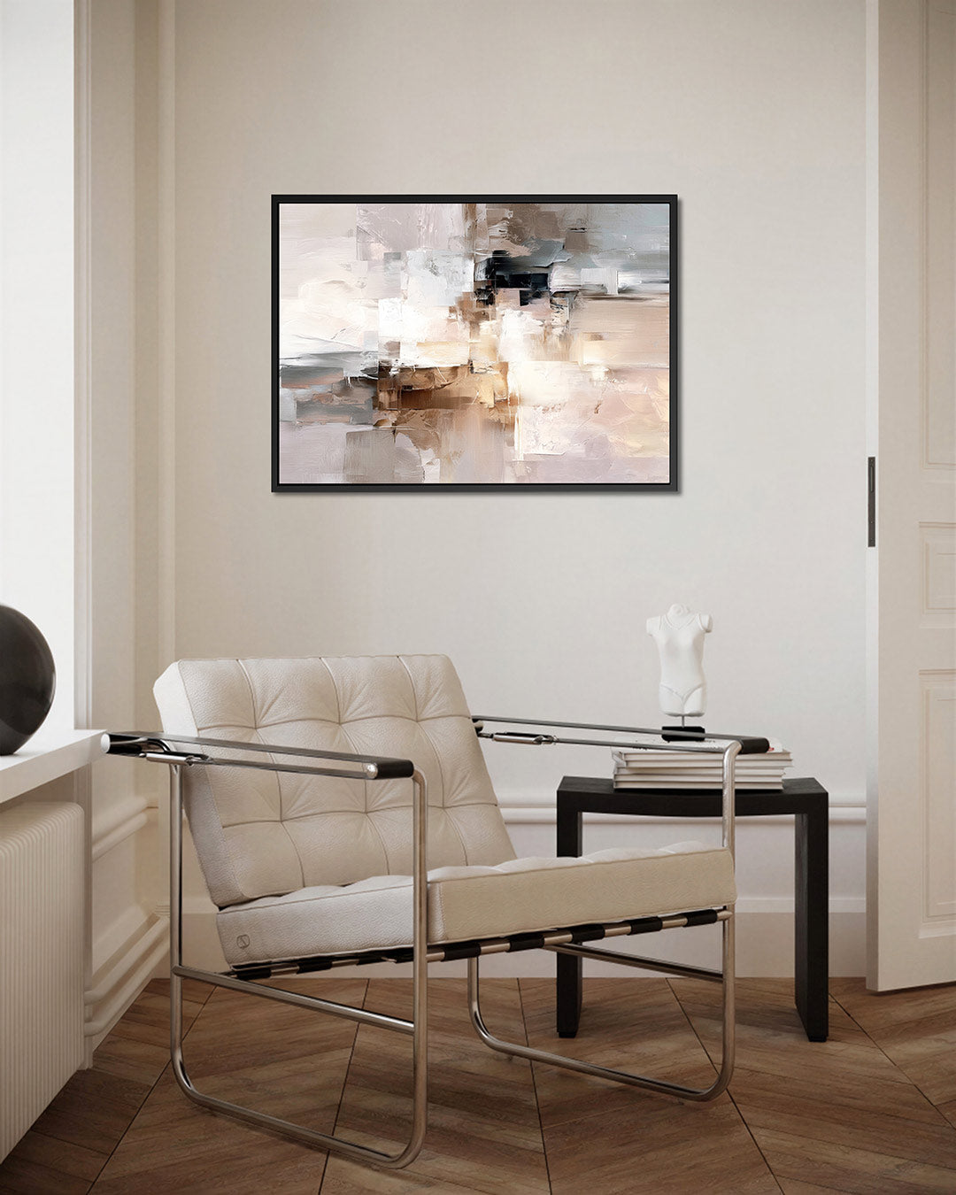 Gelaagde compositie – Abstract kunstwerk – kunstwerk op canvas, dibond of plexiglas