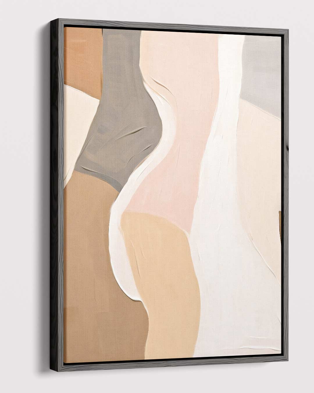 Abstracte Vormen in Zachte Tinten – dibond kunstwerk als wanddecoratie