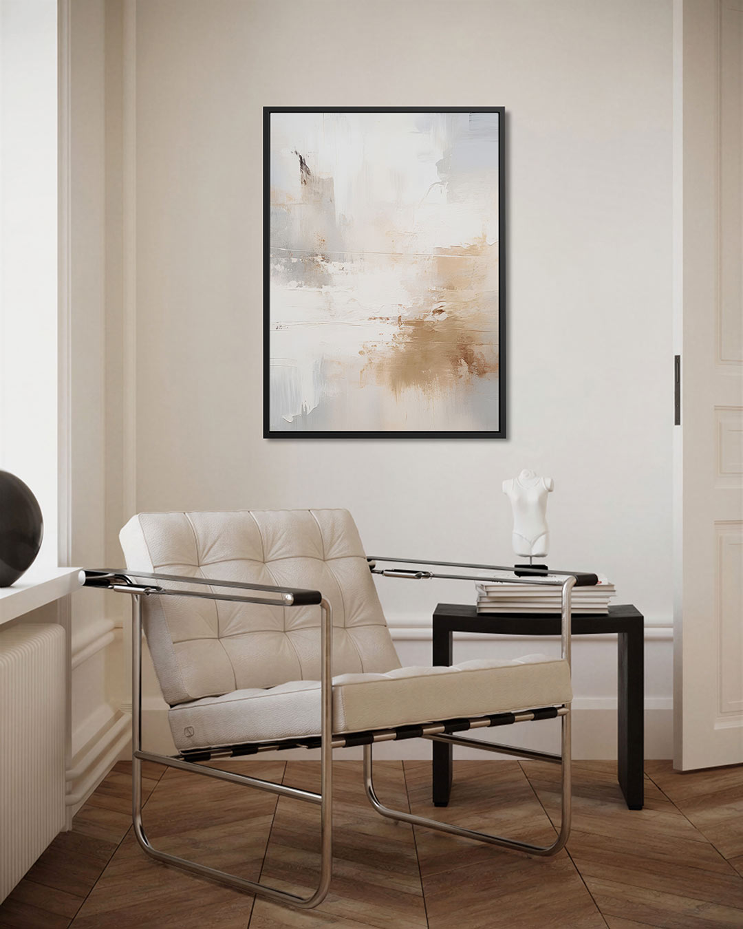 Rustige kleurencompositie – staand wanddecoratie kunstwerk