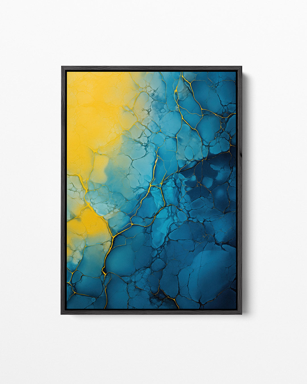 Vloeiende kleurpatronen – staand wanddecoratie kunstwerk