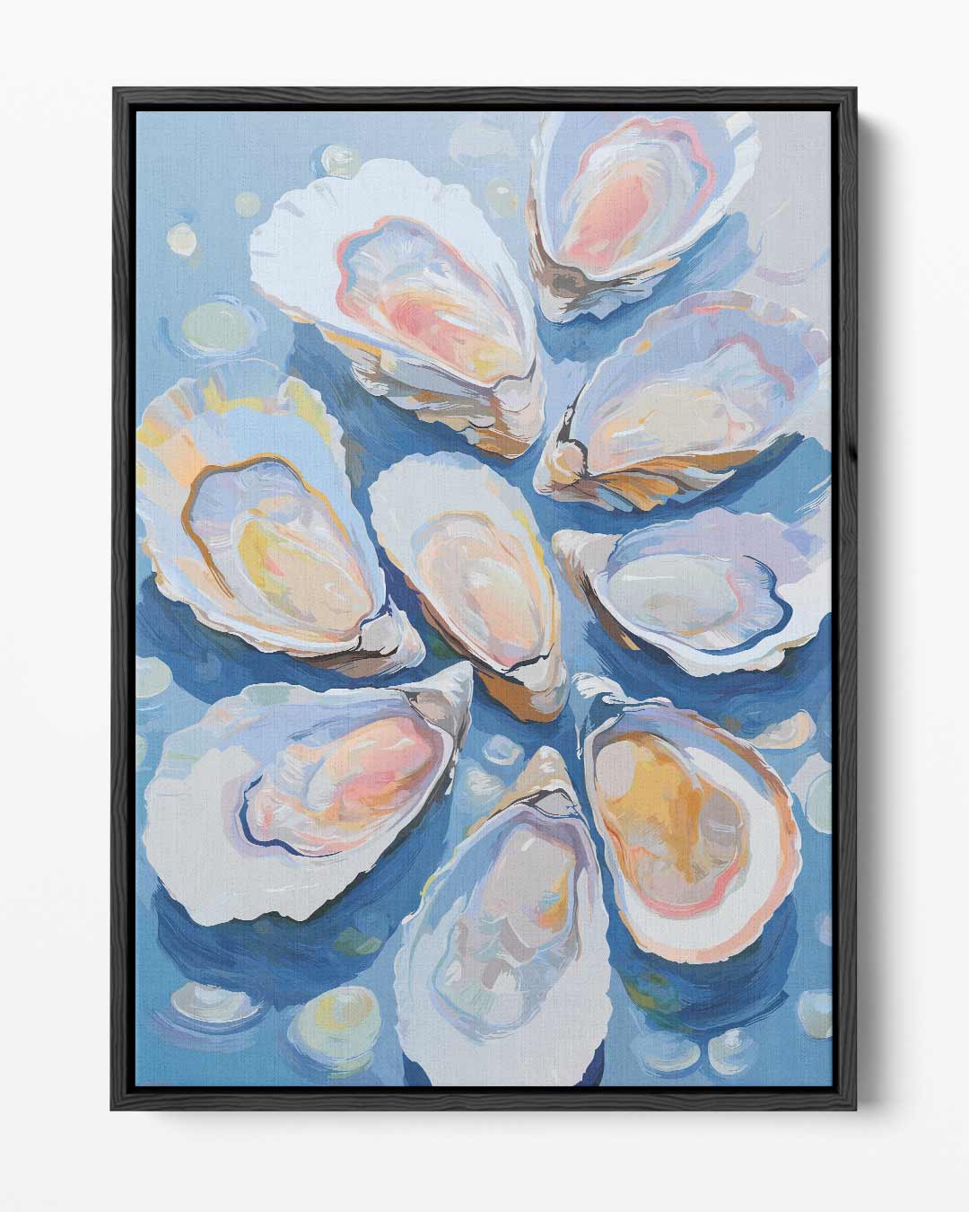 Oesters in Kunst – portret kunstwerk als wanddecoratie