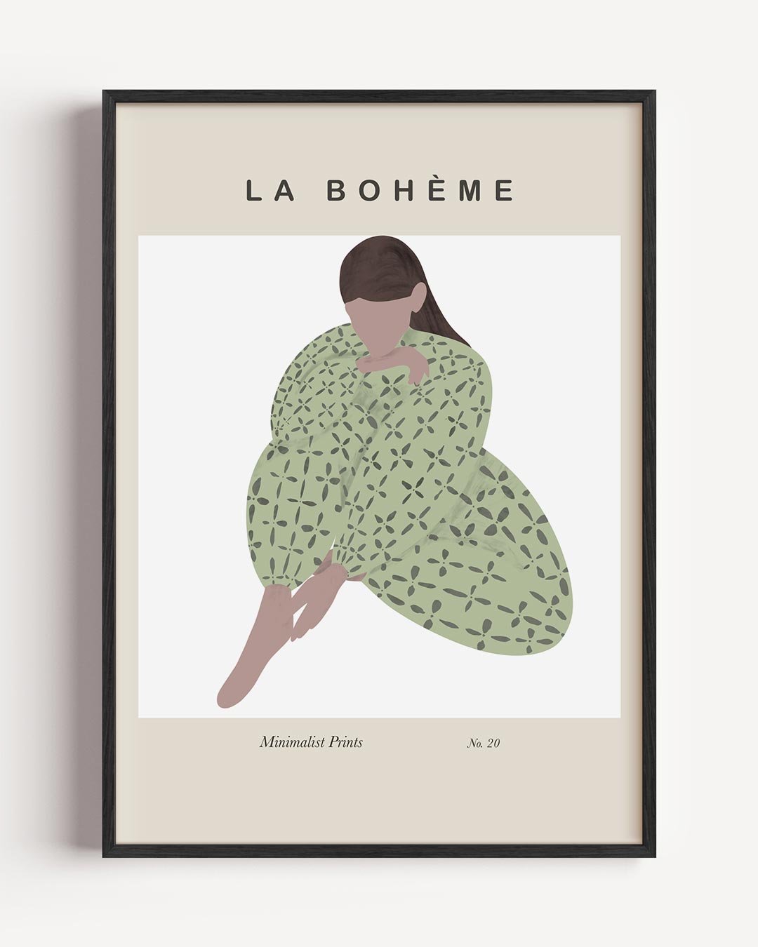 La Bohème Stijlvolle – boheme portret poster als wanddecoratie