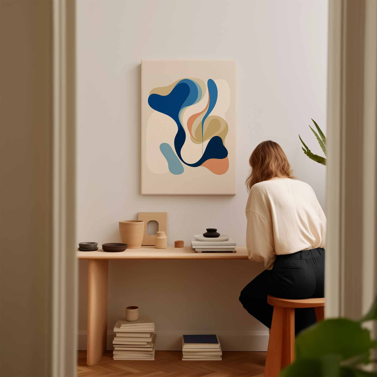 Kleurig Stromen – plexiglas kunstwerk als wanddecoratie