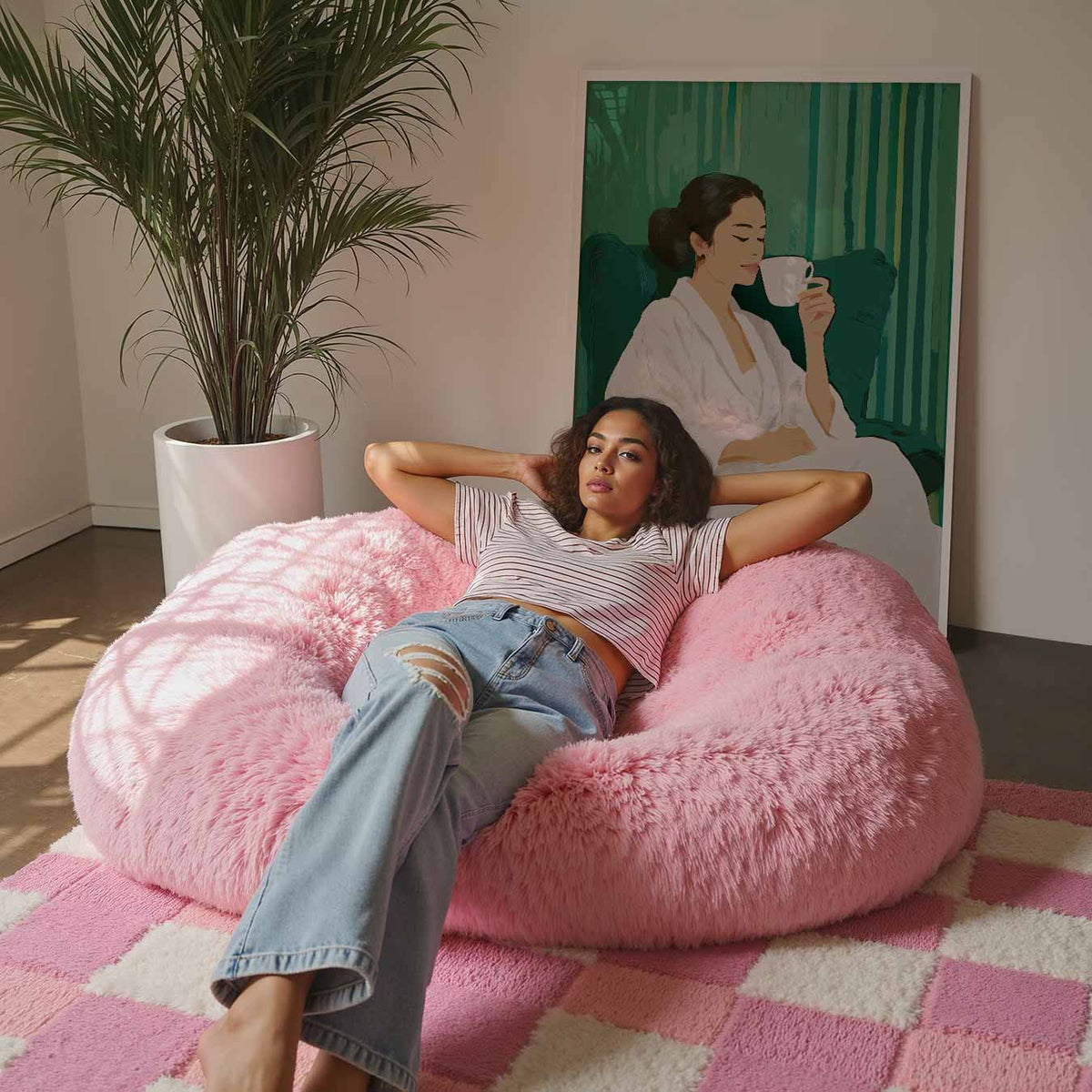 Ontspannende Momenten in Stijl – zomerse wandkunst als portret poster