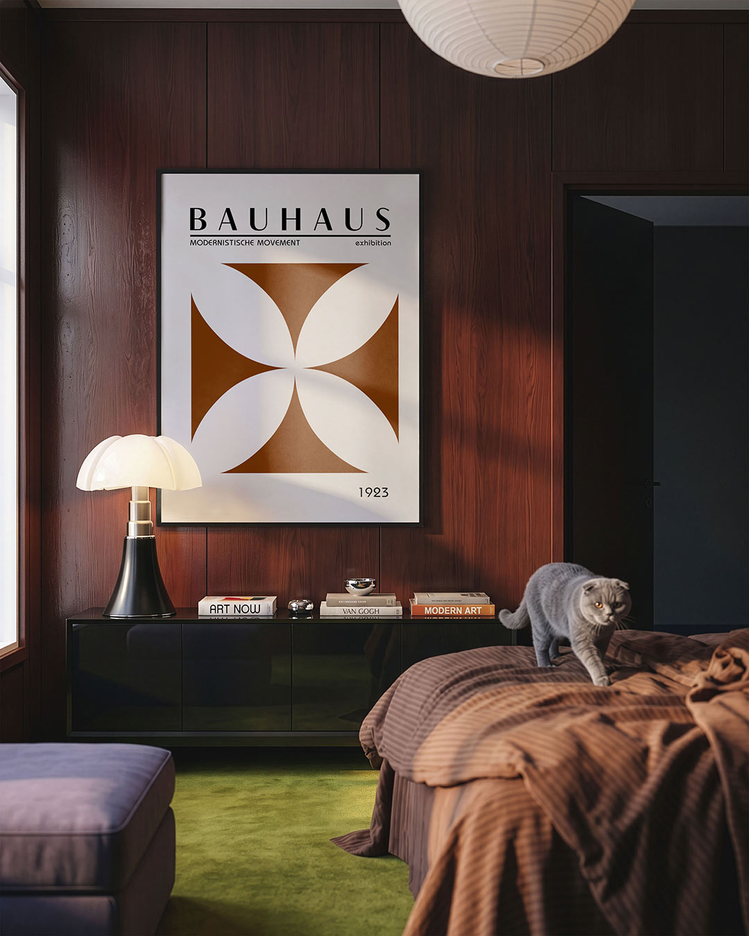 Vorm en balans – geometrische Bauhaus poster in staand formaat