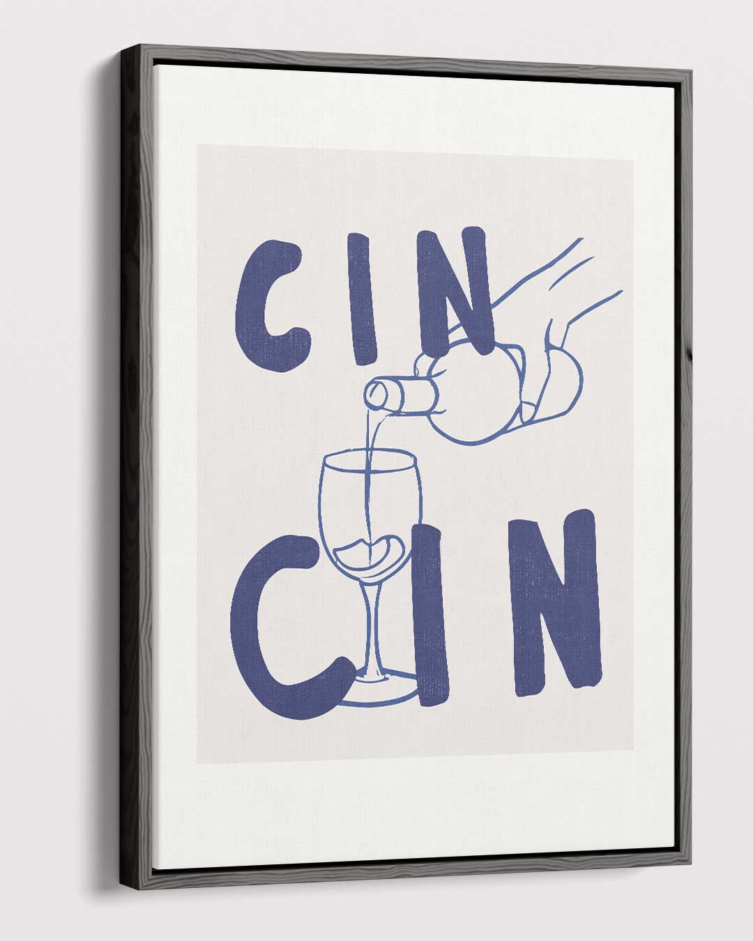 Cin Cin Cheers Illustratie – dibond kunstwerk als wanddecoratie