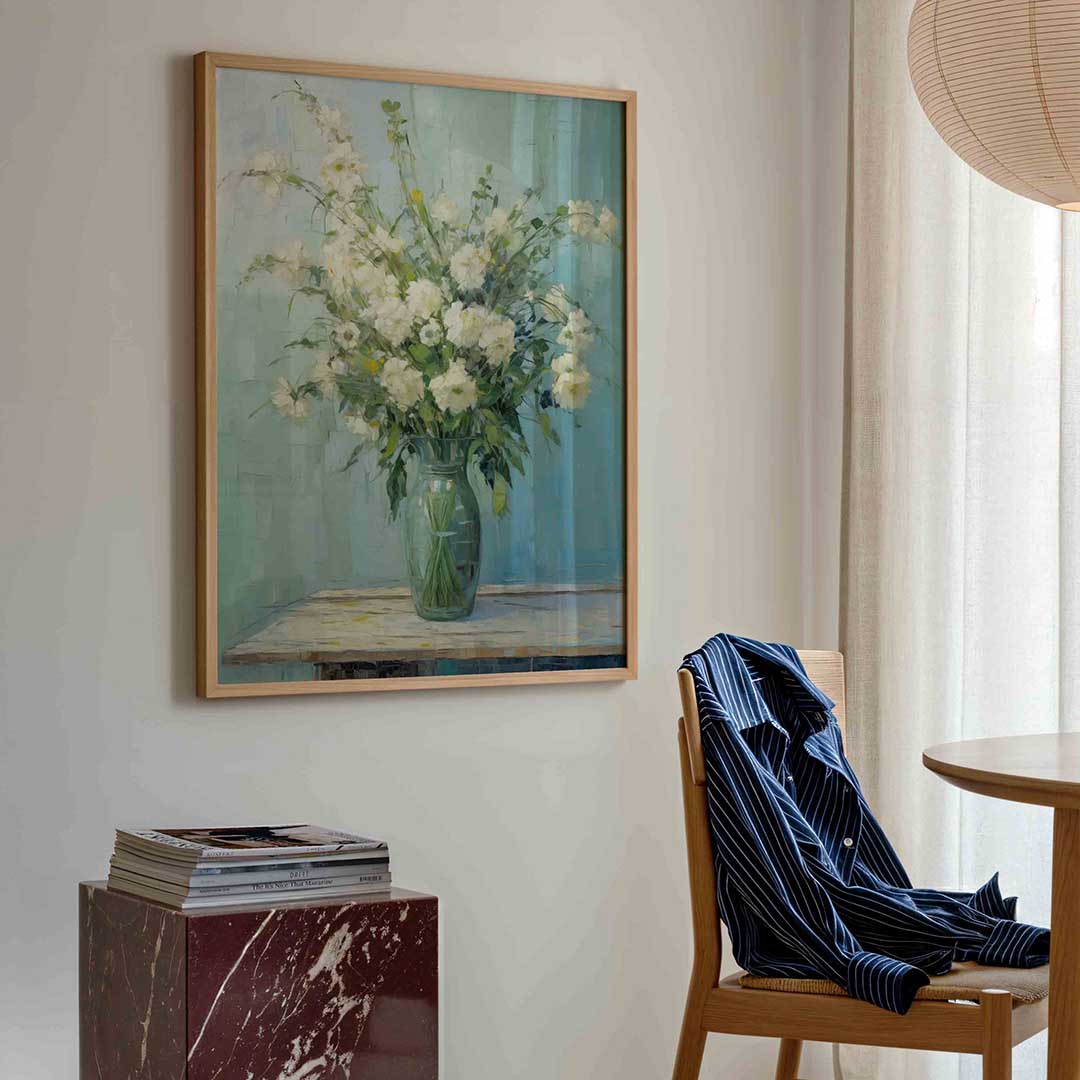 Bloemen in vaas – bloemen poster in staand formaat