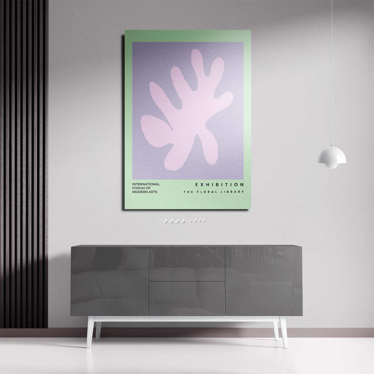 De Bloemenhand – plexiglas kunstwerk als wanddecoratie