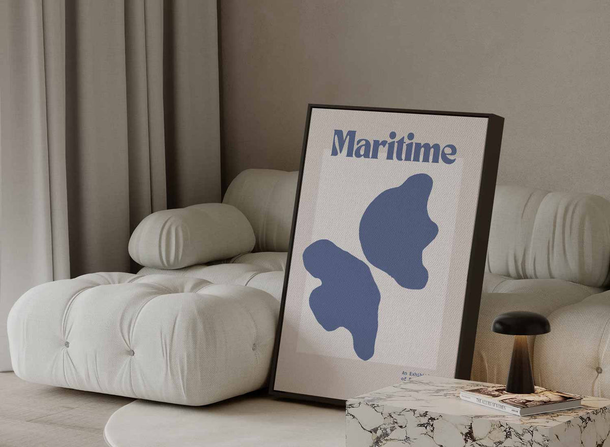 Maritime Botanische Sferen – canvas kunstwerk als wanddecoratie