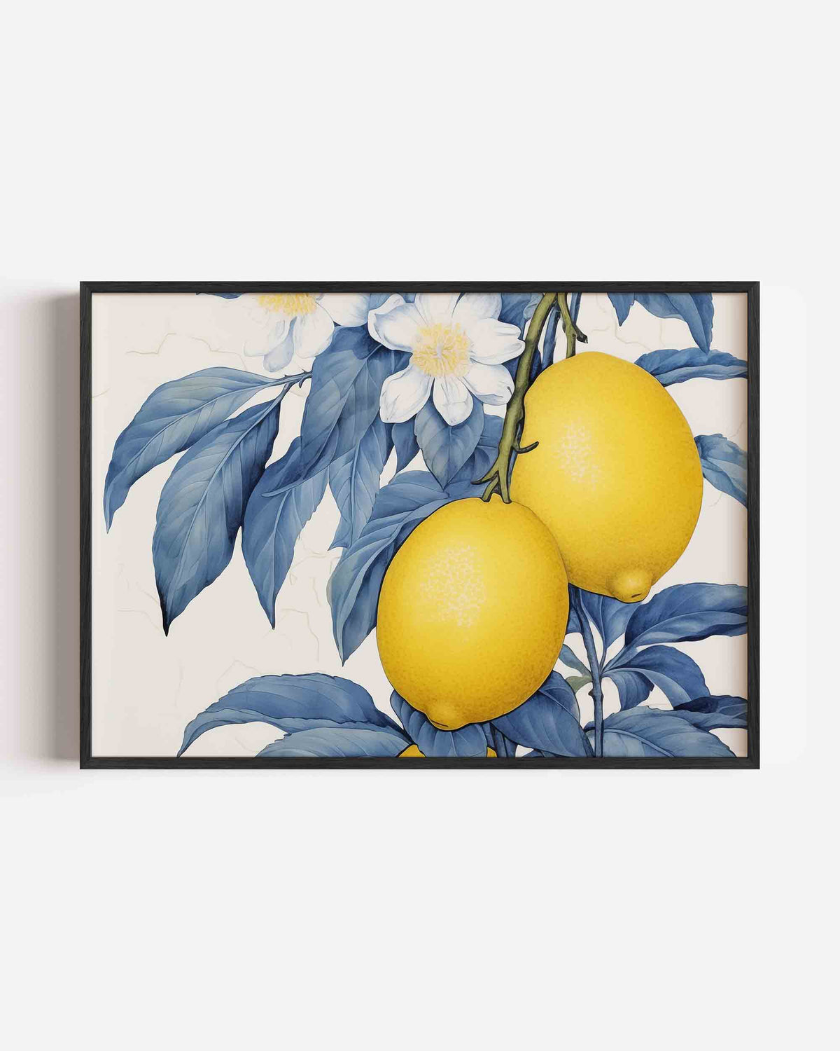 Citroenen en bloemen – keuken landscape poster als wanddecoratie