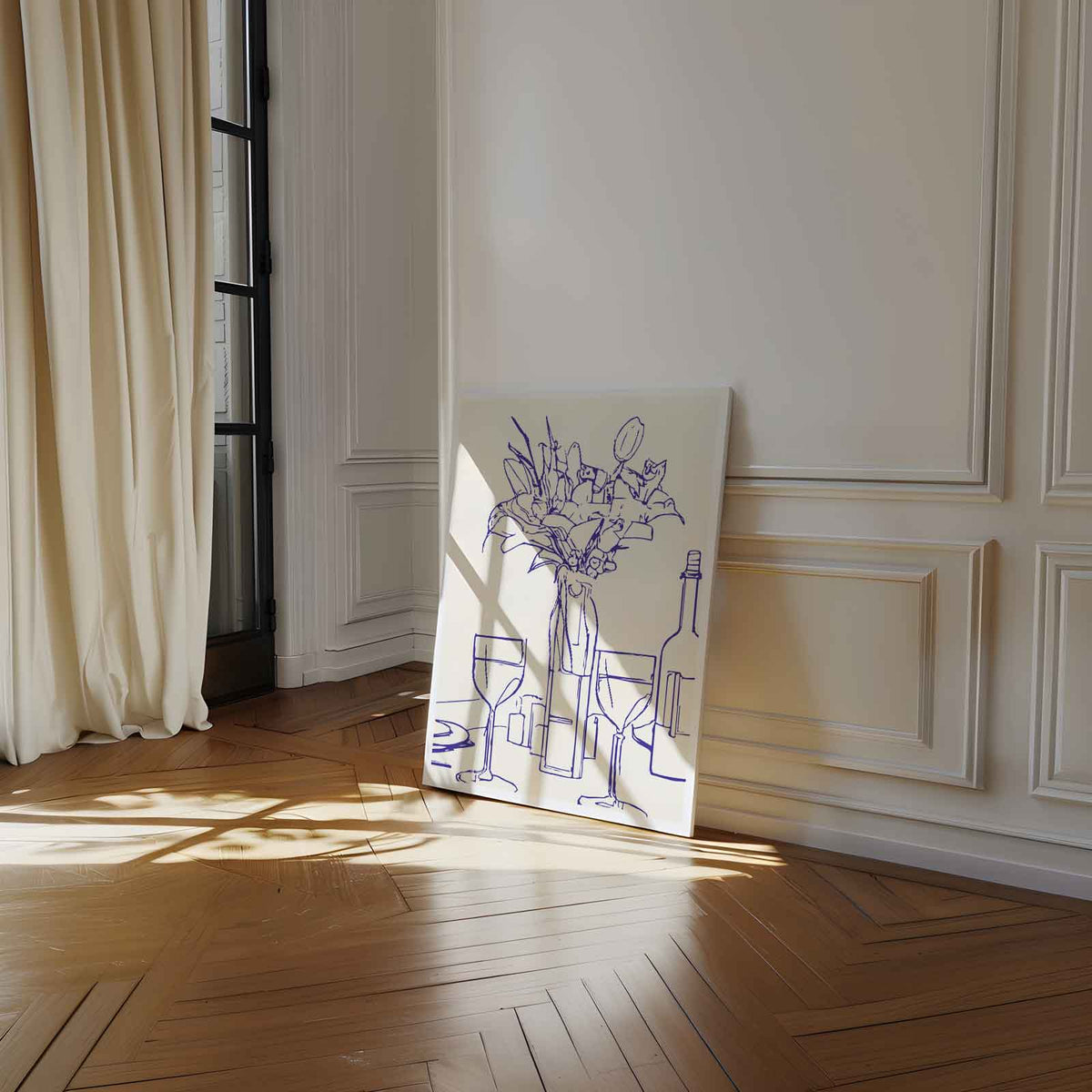 Tafelgenot in Lijn – staand kunstwerk voor modern interieur