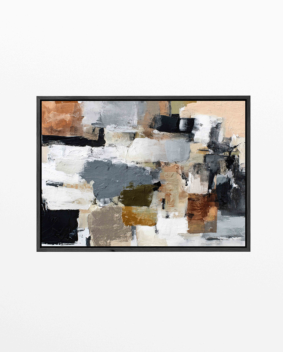 Dynamische kleurencompositie – Dynamische – liggend abstract kunstwerk