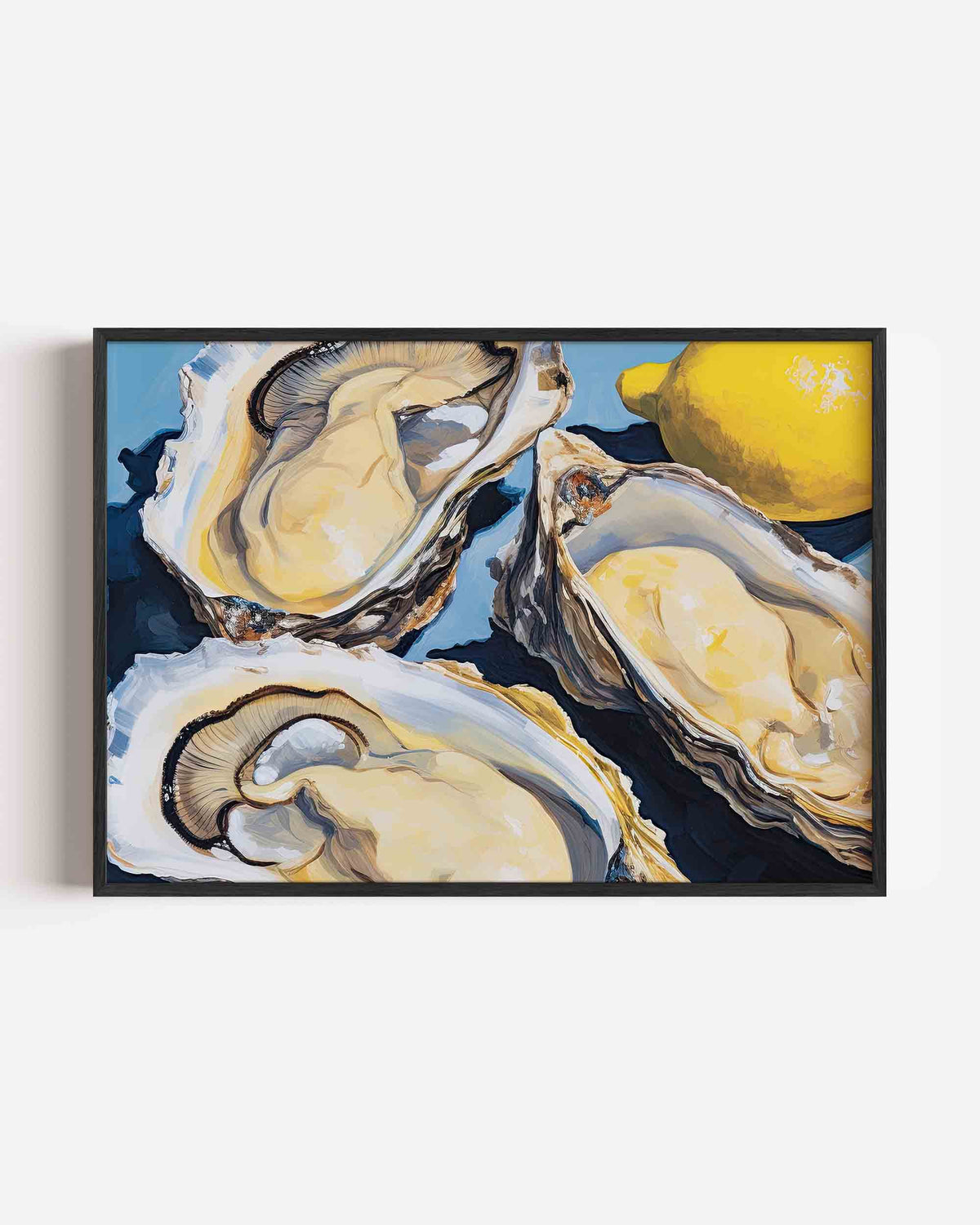 Oesters en citroen – keuken landscape poster als wanddecoratie