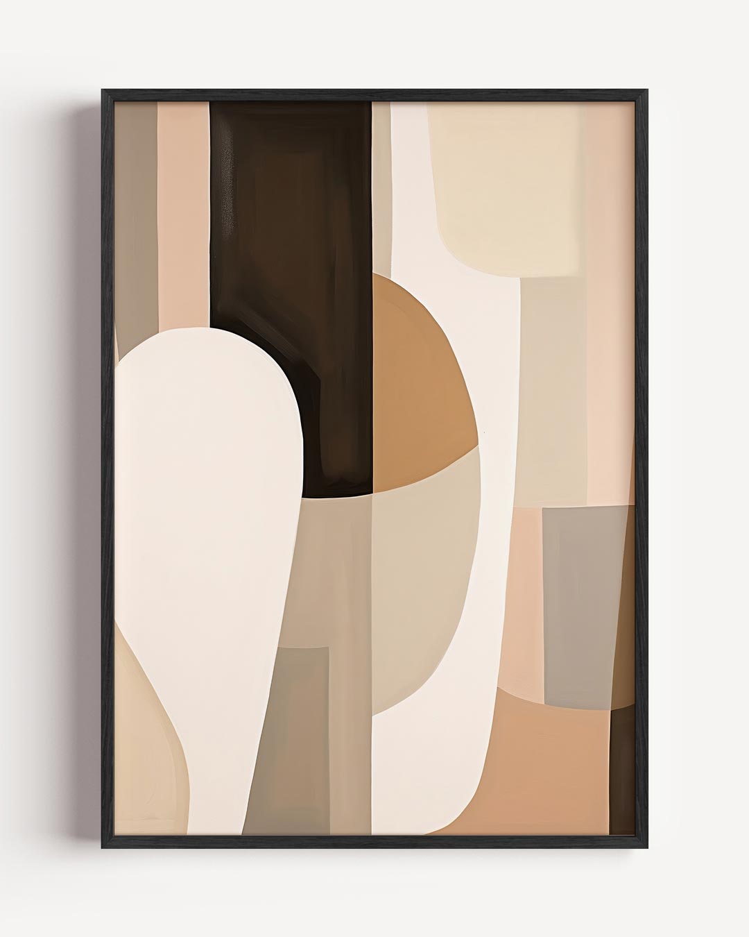 Abstracte Aardetinten – abstracte portret poster als wanddecoratie