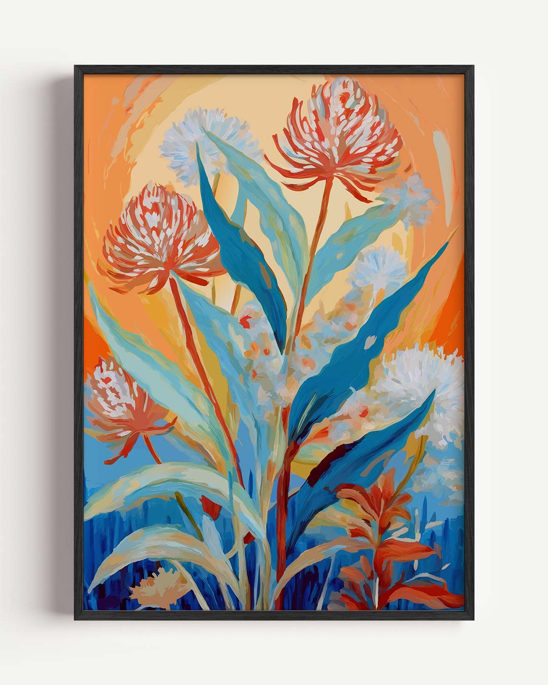 Vrolijke Bloemenpracht – bloemen portret poster als wanddecoratie