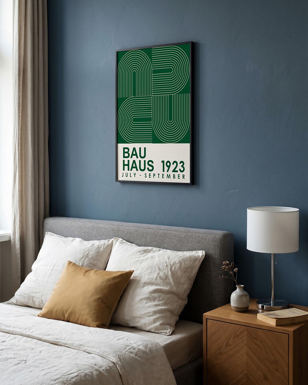 – staande Bauhaus poster voor aan de muur
