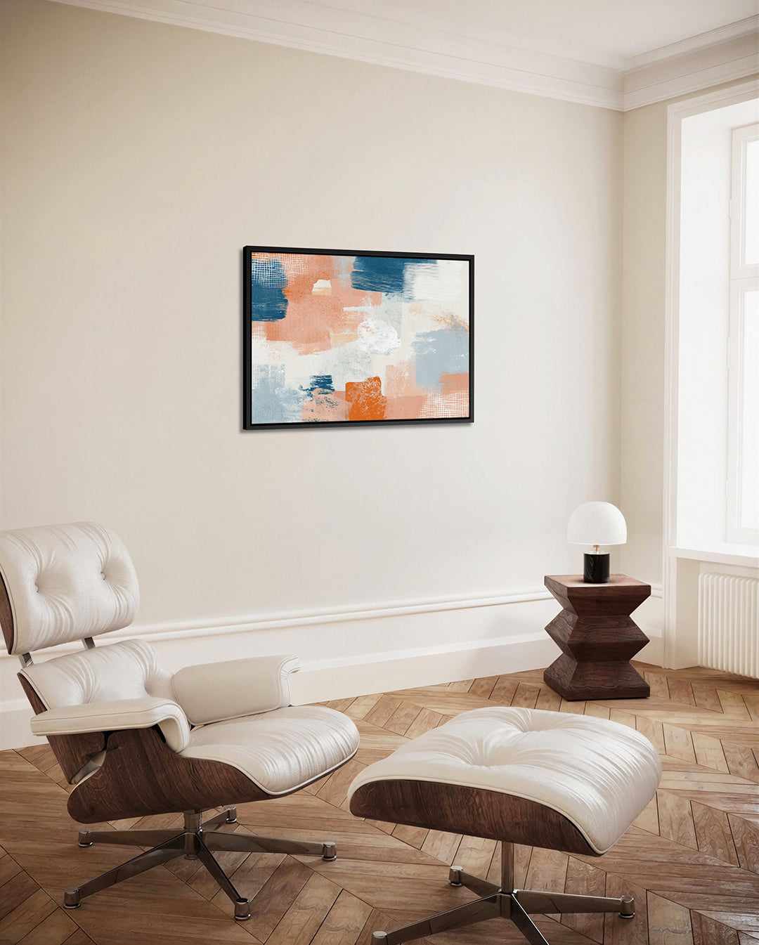 Kleurrijke vegen compositie – Kleurrijke – alternatieve weergave van het kunstwerk