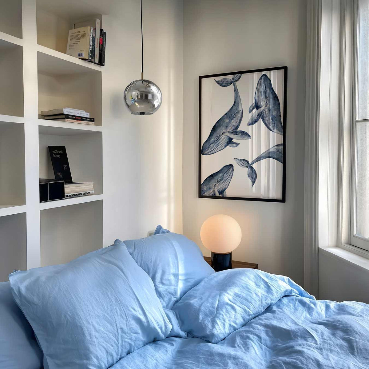 Walvissen – dierenposter als moderne staande wanddecoratie