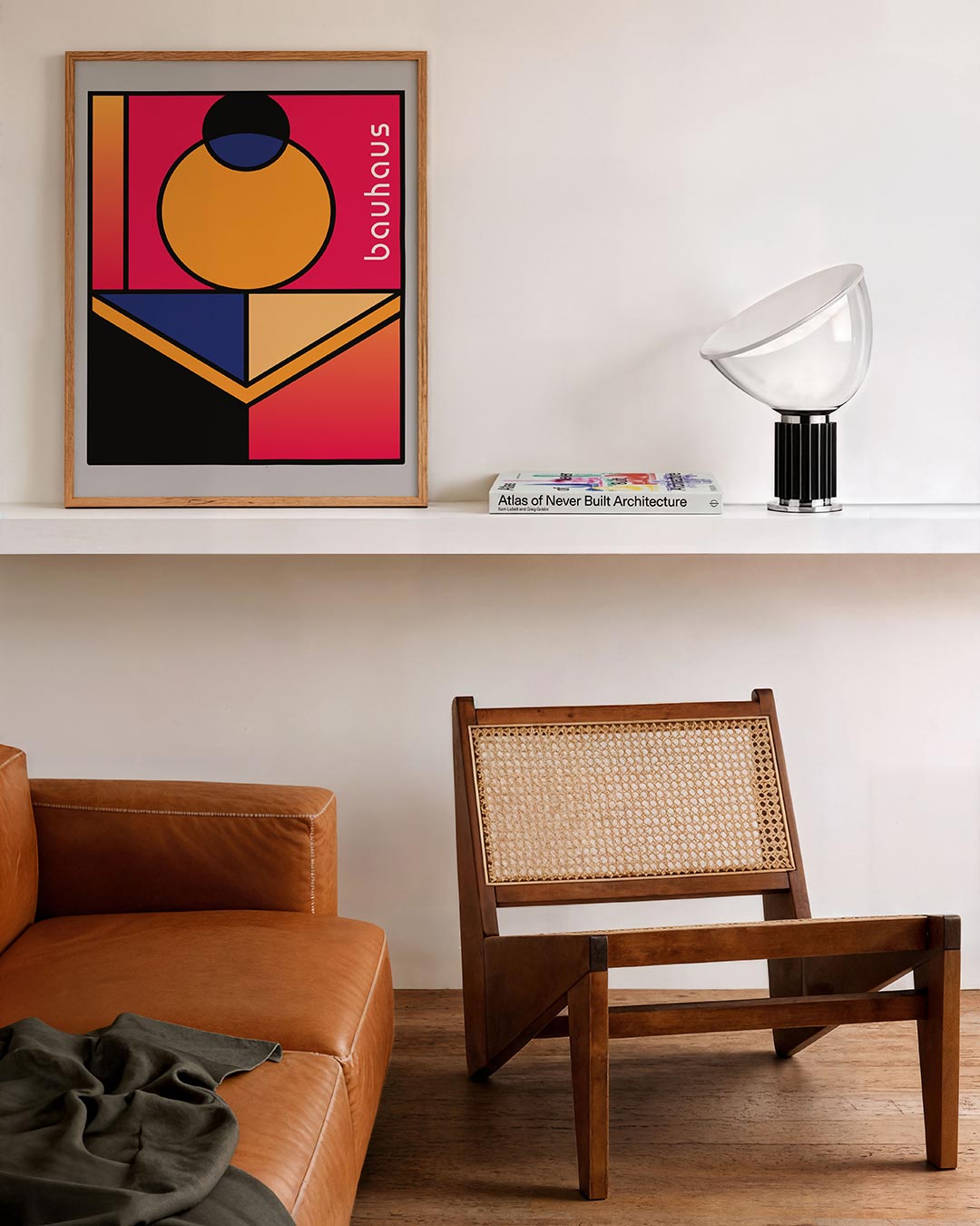 Vorm en kleur – staande Bauhaus poster voor aan de muur