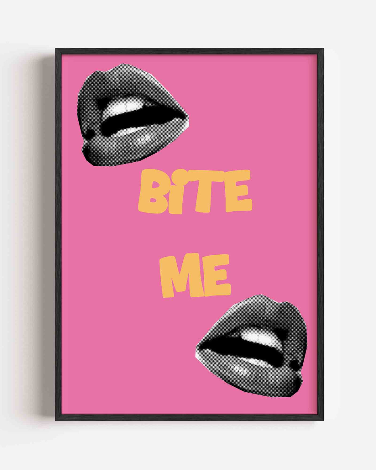Bite me – Pop Art portret poster als wanddecoratie