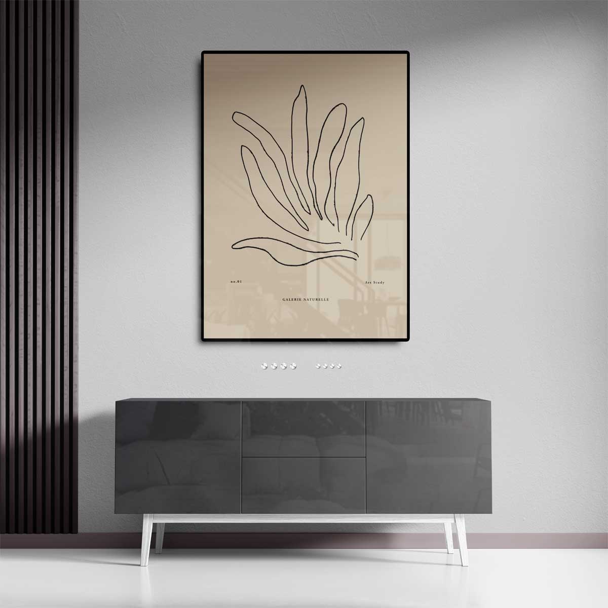 Organische Lijnen – staand kunstwerk voor modern interieur