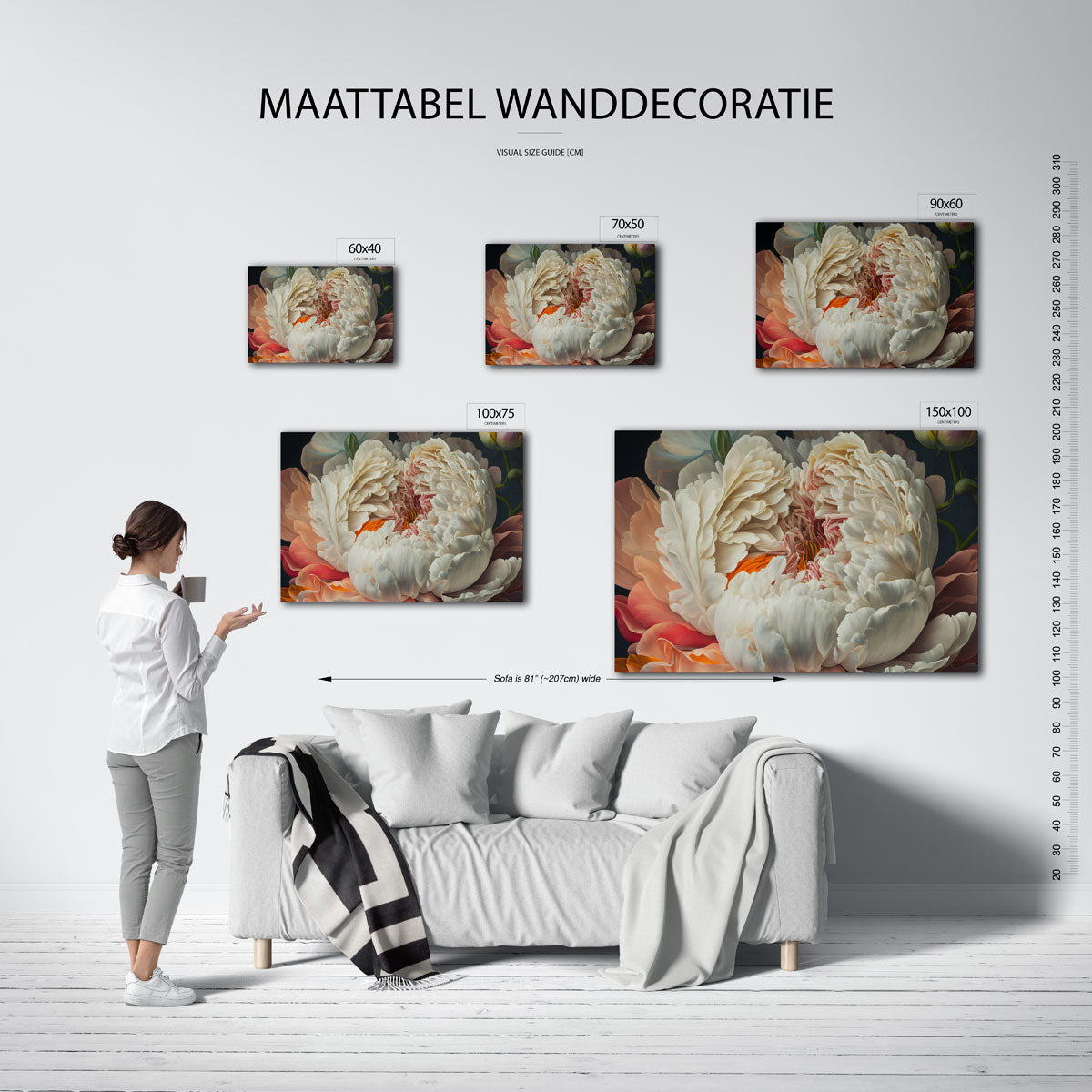 Bloemrijke harmonie – op canvas, dibond of plexiglas