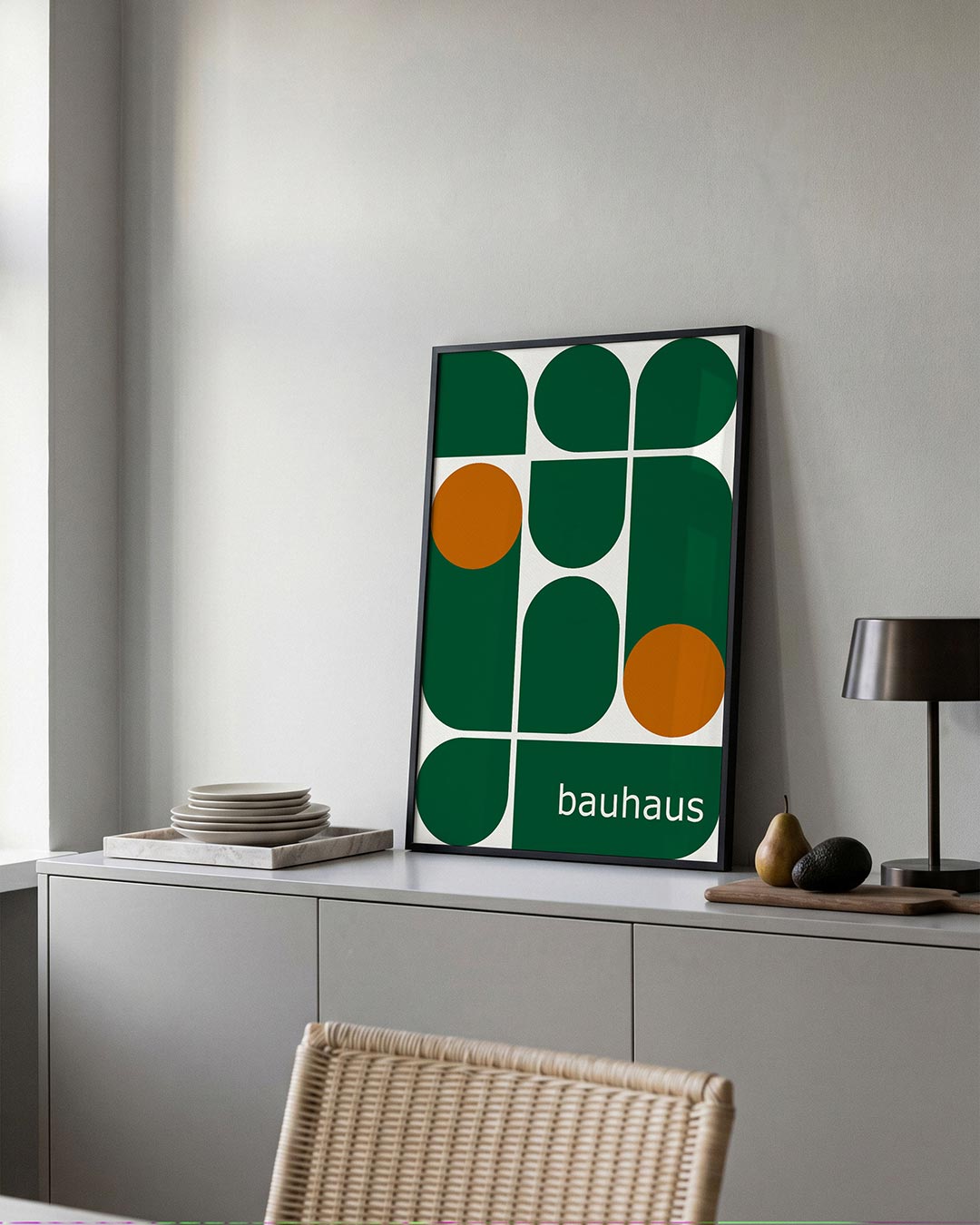 – moderne Bauhaus wandkunst als poster