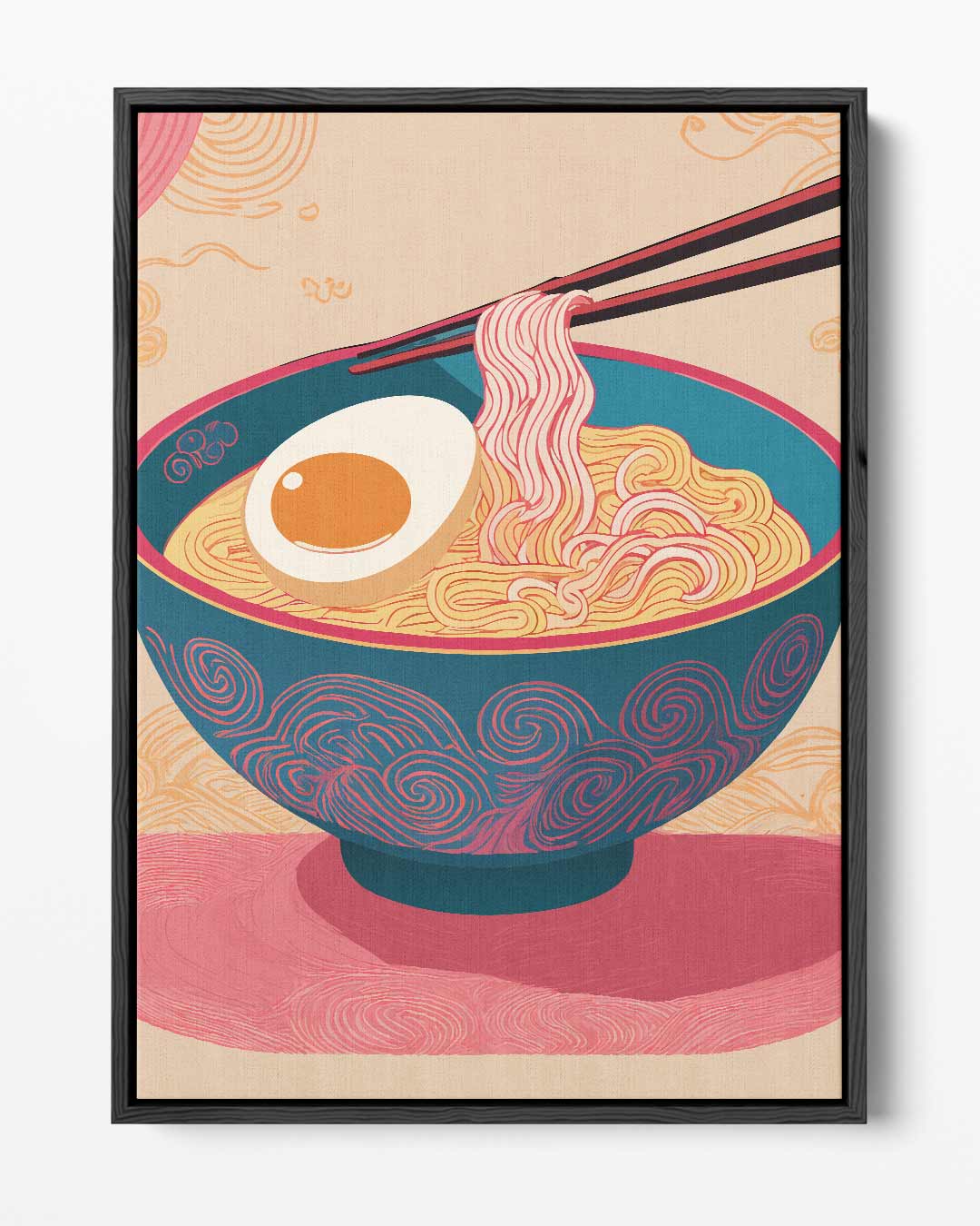 Stijlvolle Ramen Illustratie – portret kunstwerk als wanddecoratie