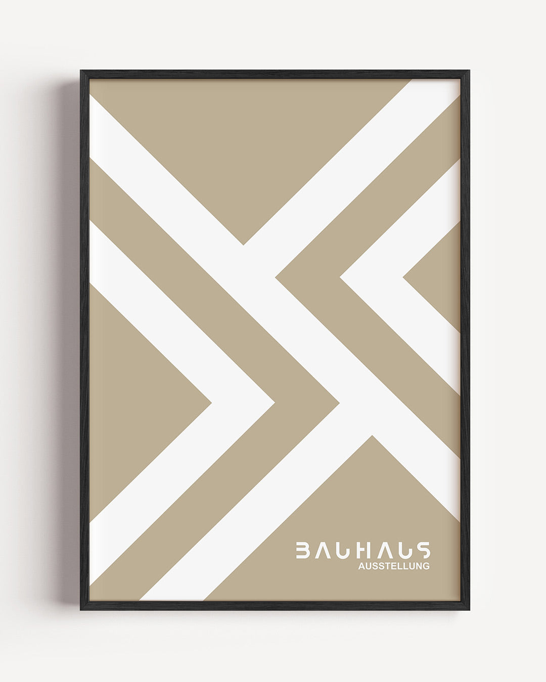 Lijnen en vlakkenspel – staande Bauhaus poster als wanddecoratie