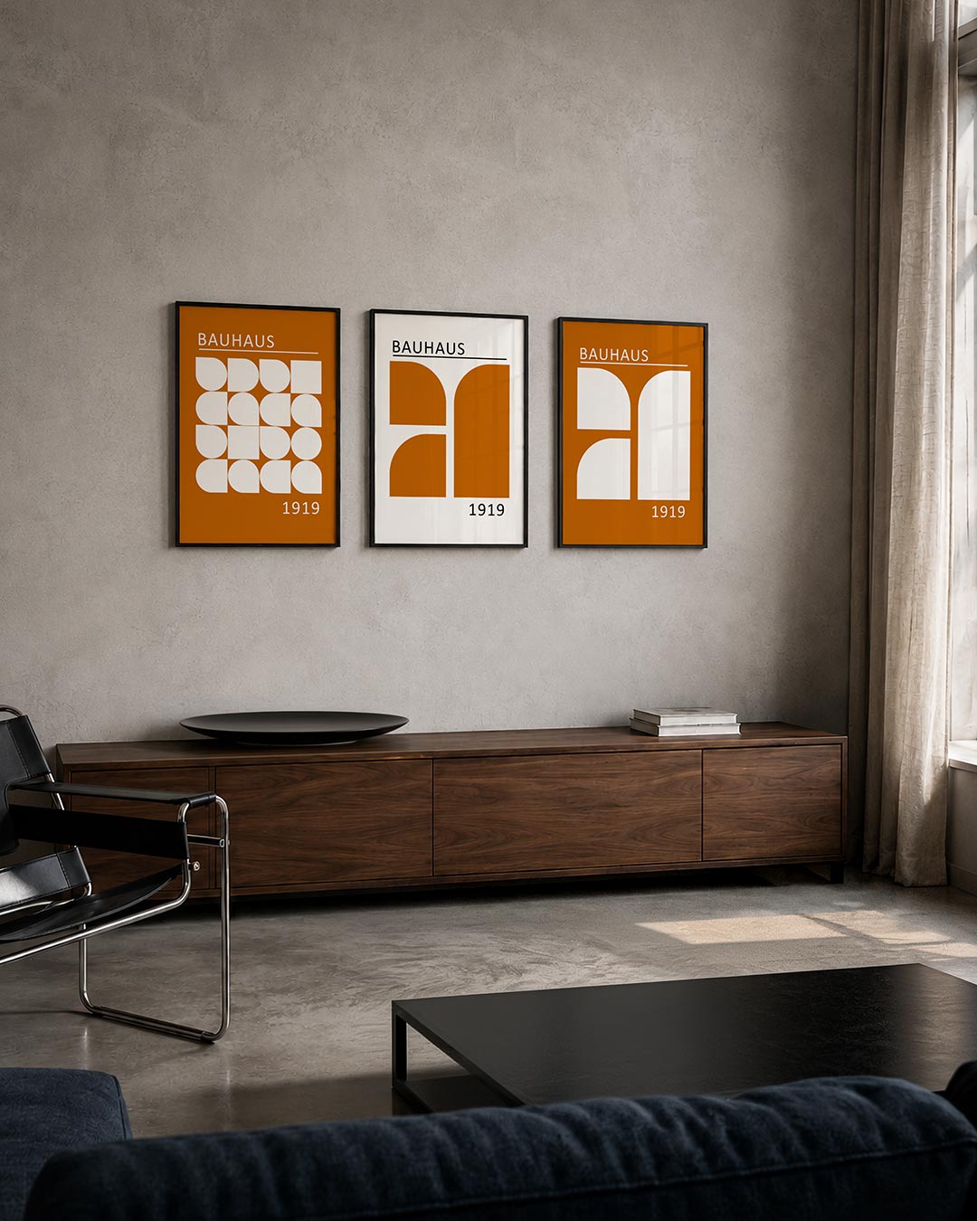 Vormen en vlakken posterset – tweede productweergave – deze posterset in drie delen toont een speelse combinatie van witte
