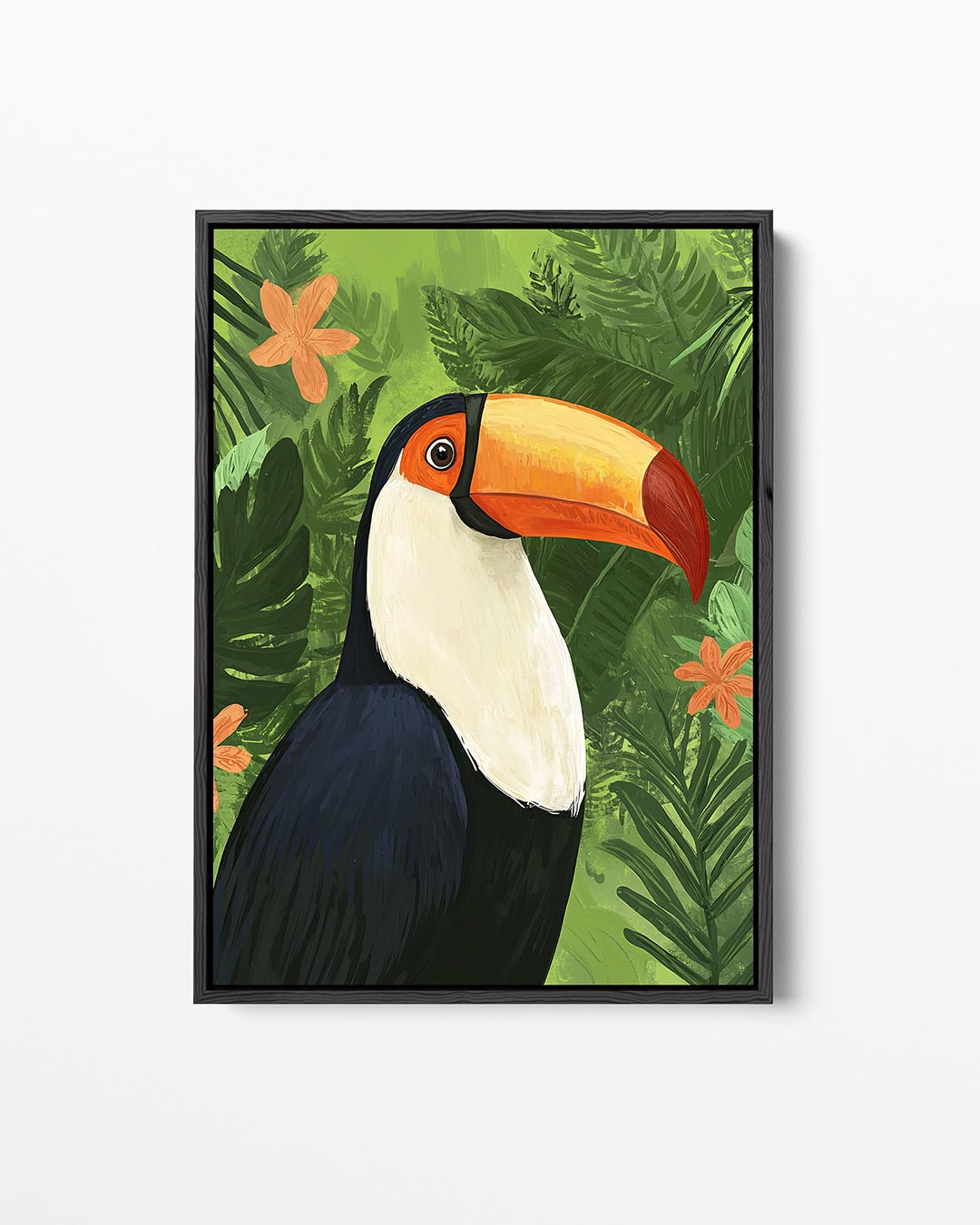 Tropische toekan – staand wanddecoratie kunstwerk