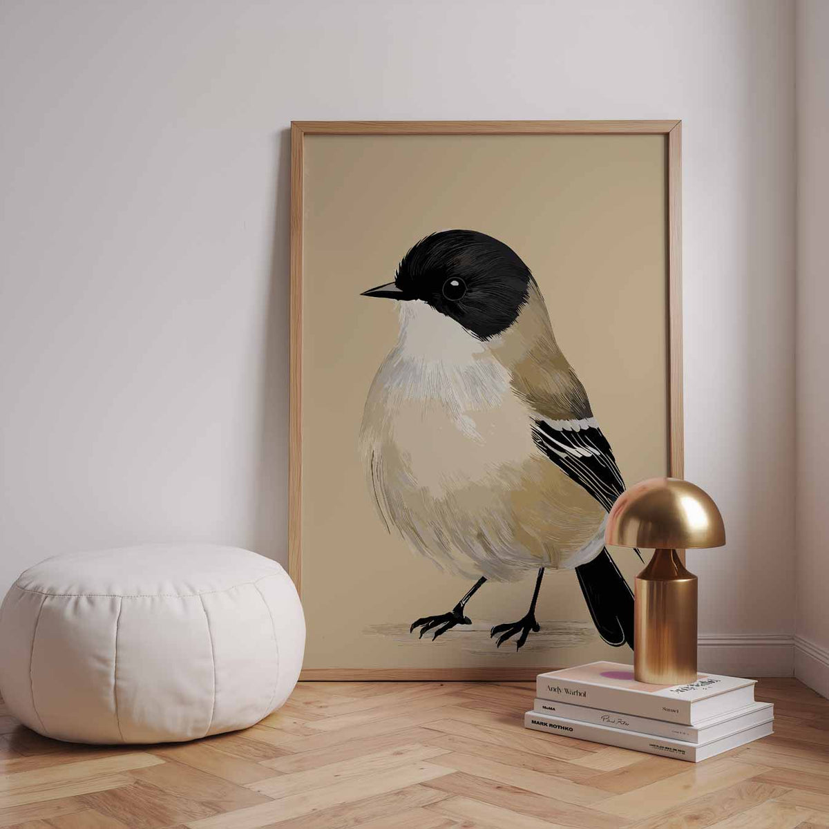 Schattige Vogel Illustratie – dieren poster in staand formaat