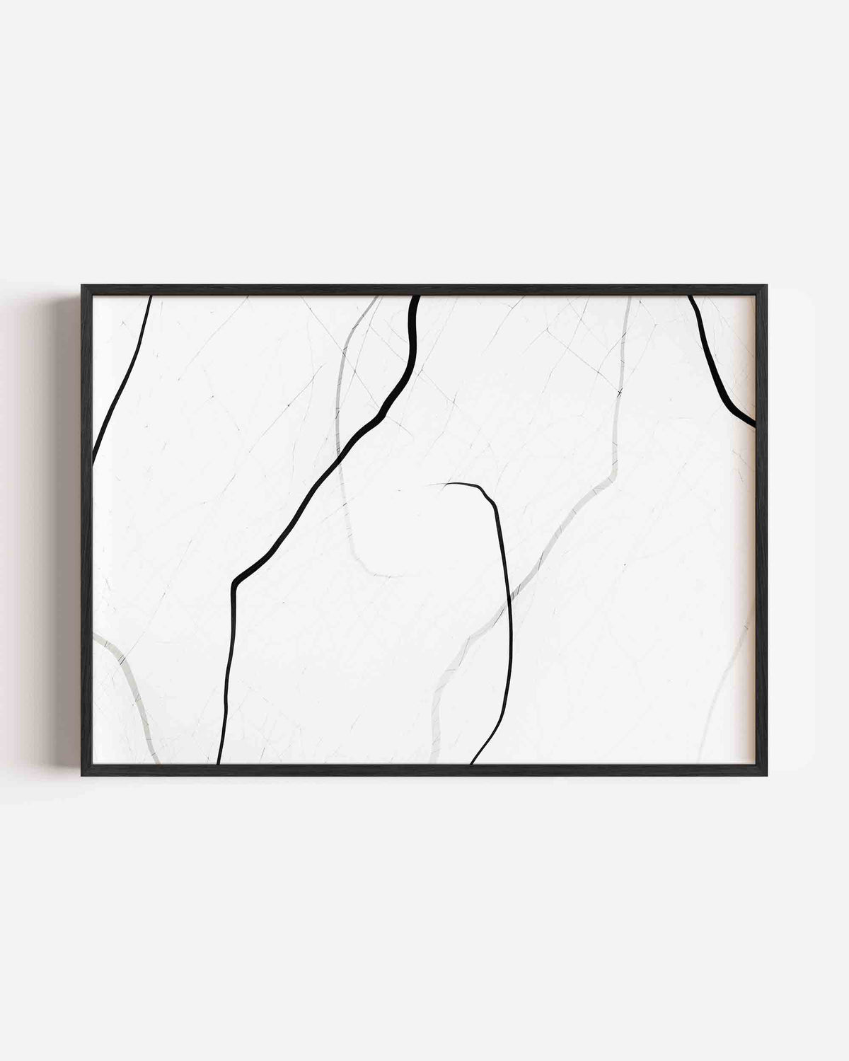 Lijnen en vormen – kleurrijke abstracte landscape poster als wanddecoratie