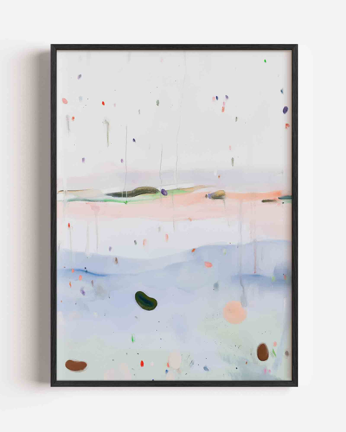 Abstracte vormen en kleuren – Kunst & Design poster als staande wanddecoratie