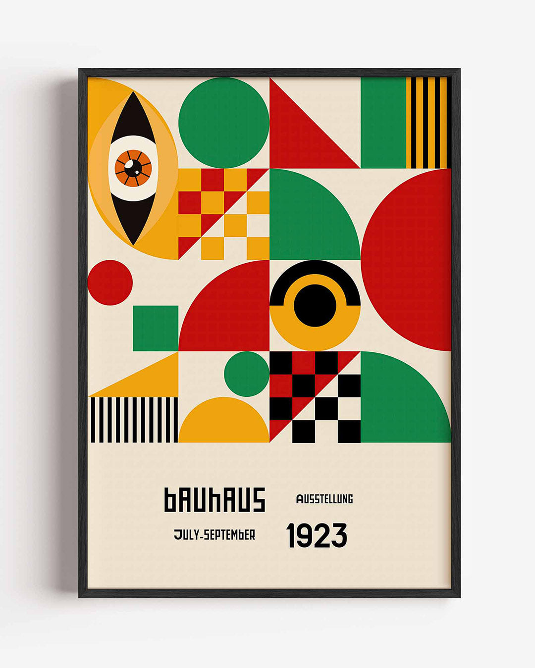 Vormen en vlakkenspel – staande Bauhaus poster als wanddecoratie